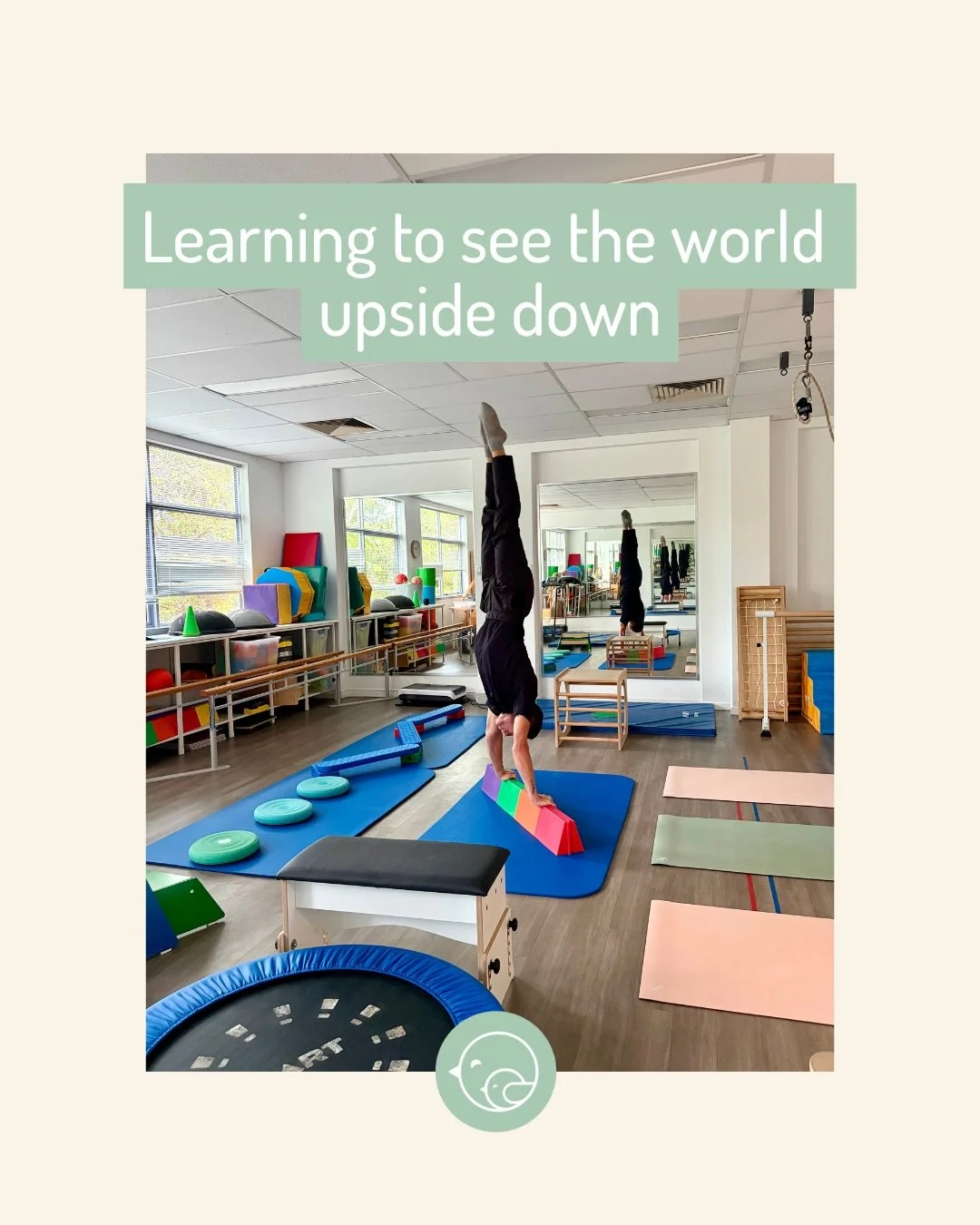 Our physio-led adaptive gymnastics group builds strength, confidence, and connection through fun, adapted gymnastics skills.

Upside-down play (like handstands and their progressions) supports upper limb and core strength, balance, and body awareness