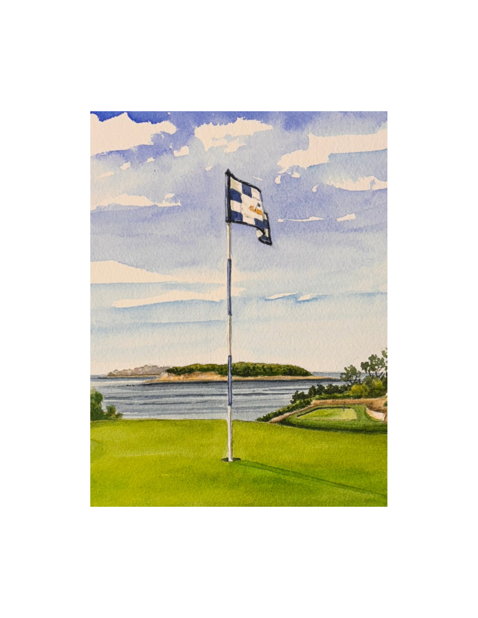 Eastward Ho! Golf Country Club Flag Print