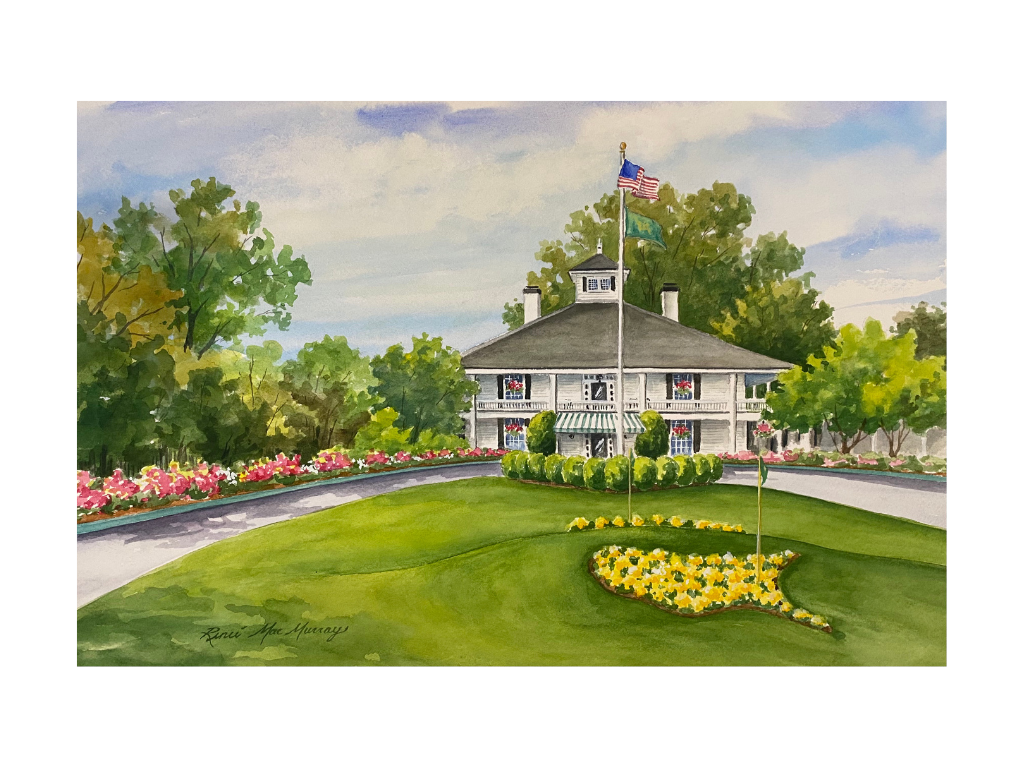 The Augusta National Clubhouse Print