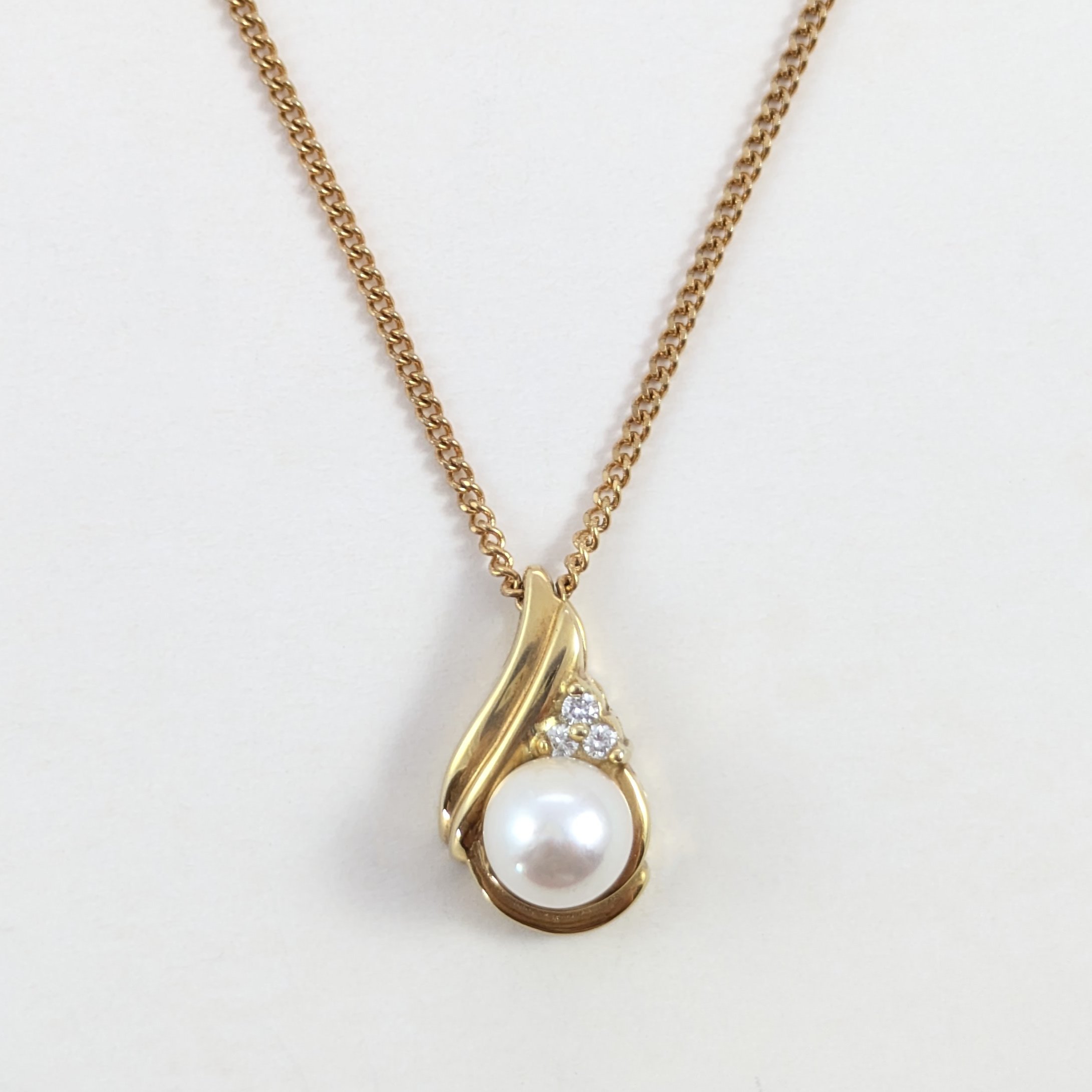 Pearl and Diamond Pendant