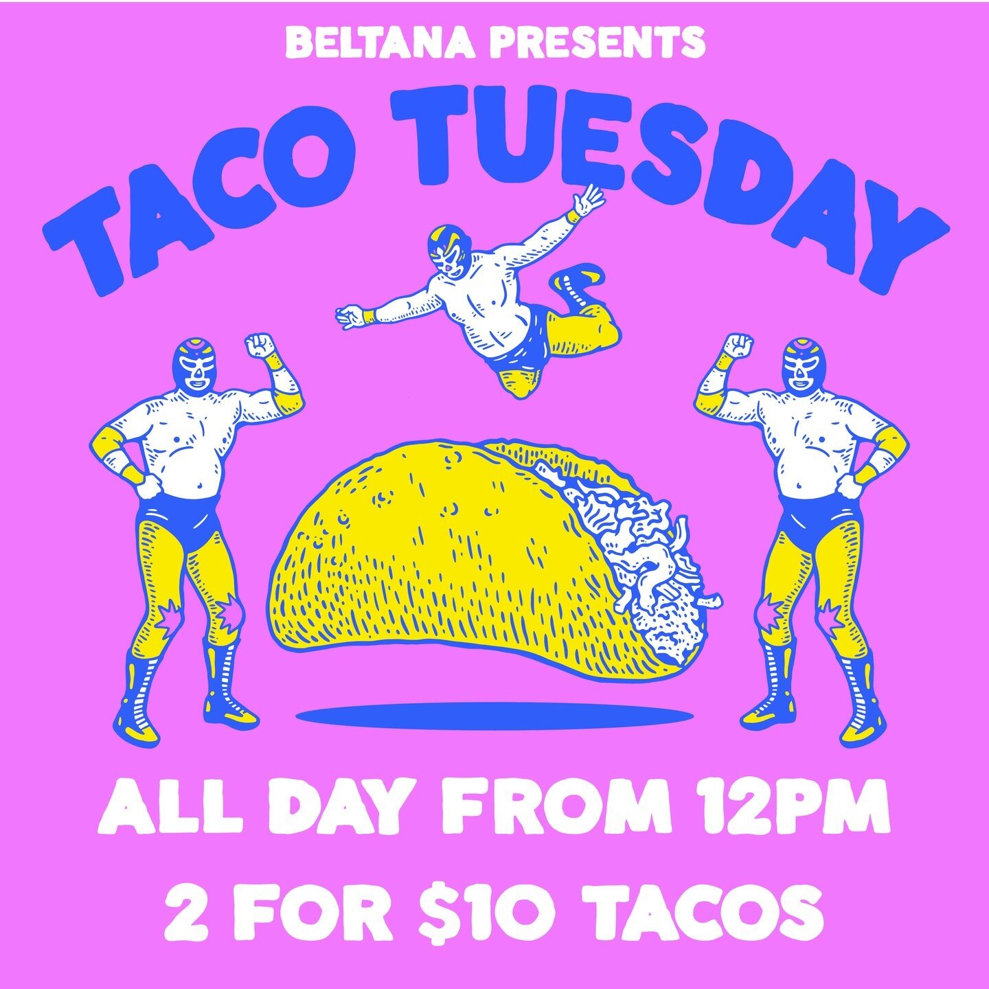 2 tacos for $10 every Tuesday from 12pm. Available in the bar or dining room. 
#servingtheeast #tacotuesday