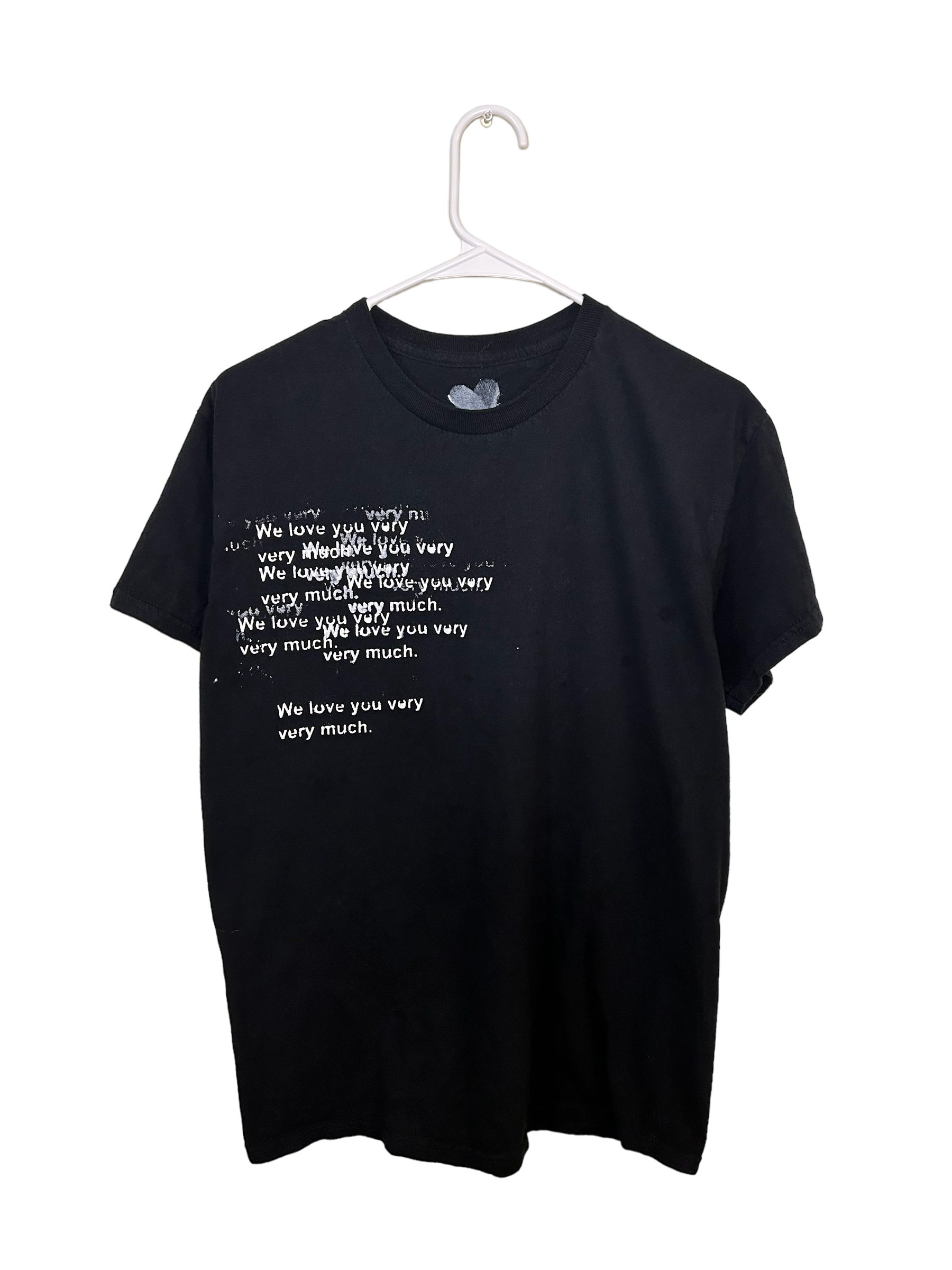 We love you very much stamp print T-shirt