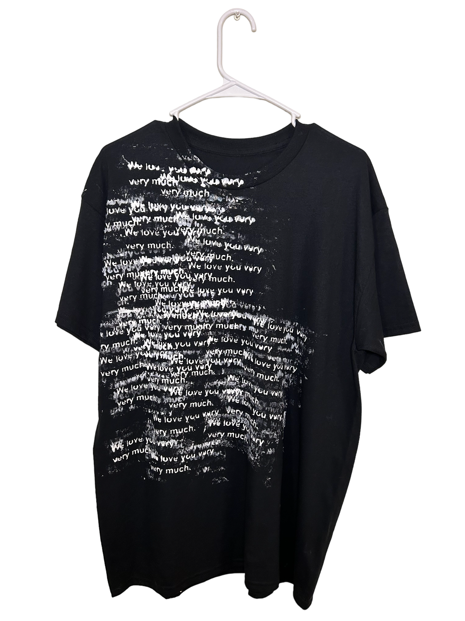 We love you too much stamp T-shirt