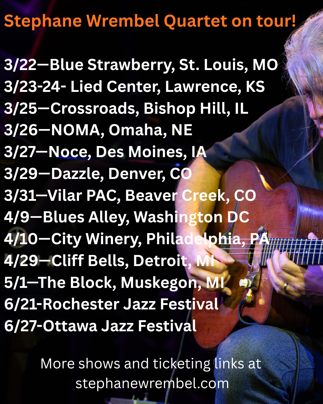 Stephane Wrembel Quartet on Tour