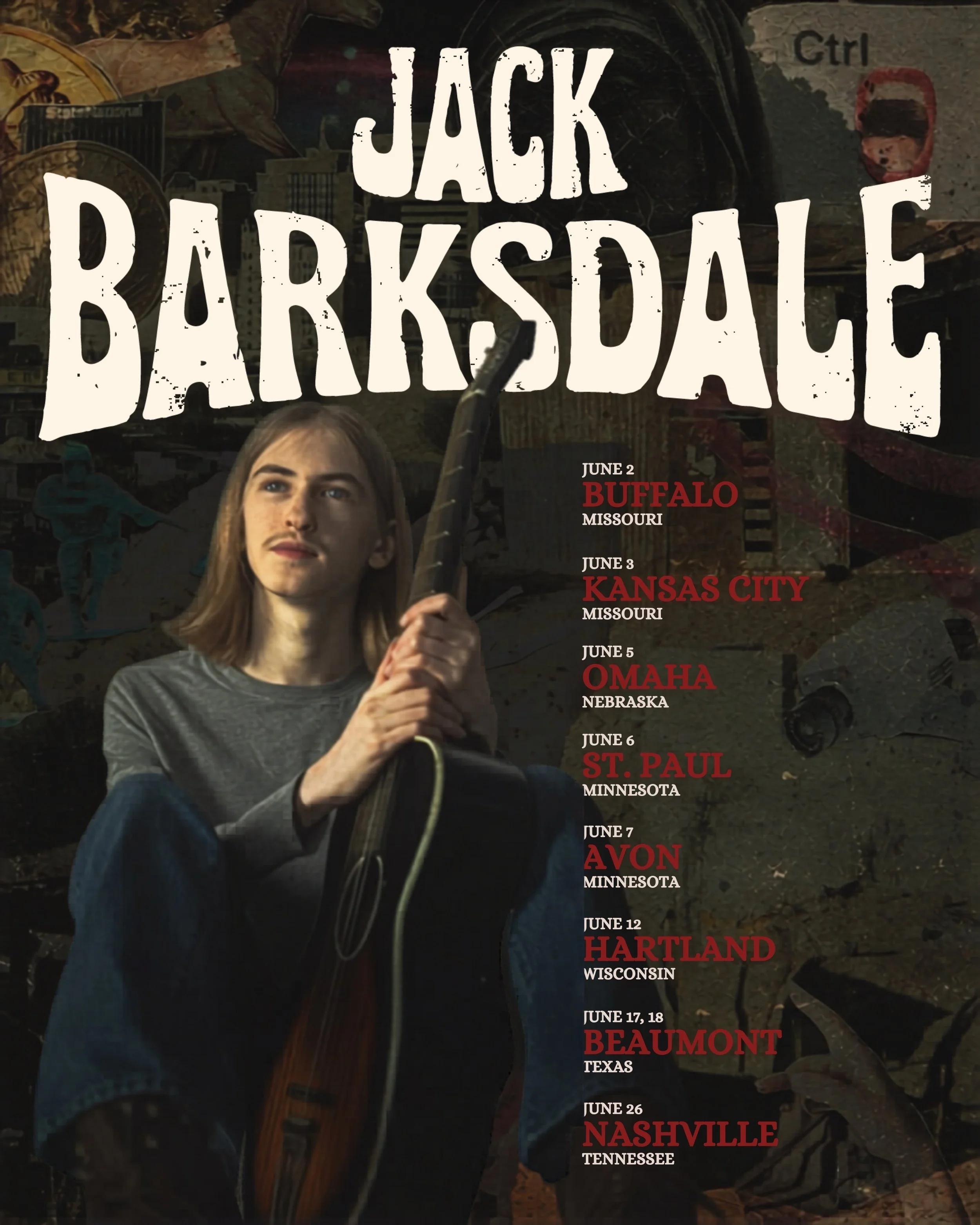 Jack Barksdale June 2026 Tour