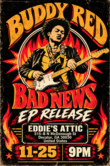 Buddy Red’s “Bad News” EP Release Show