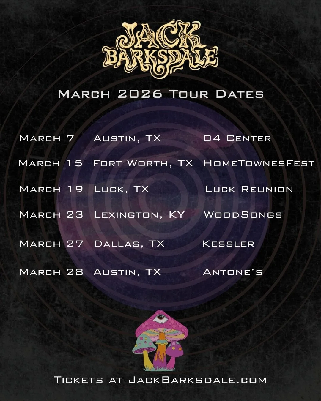 Jack Barksdale’s Texas Tour