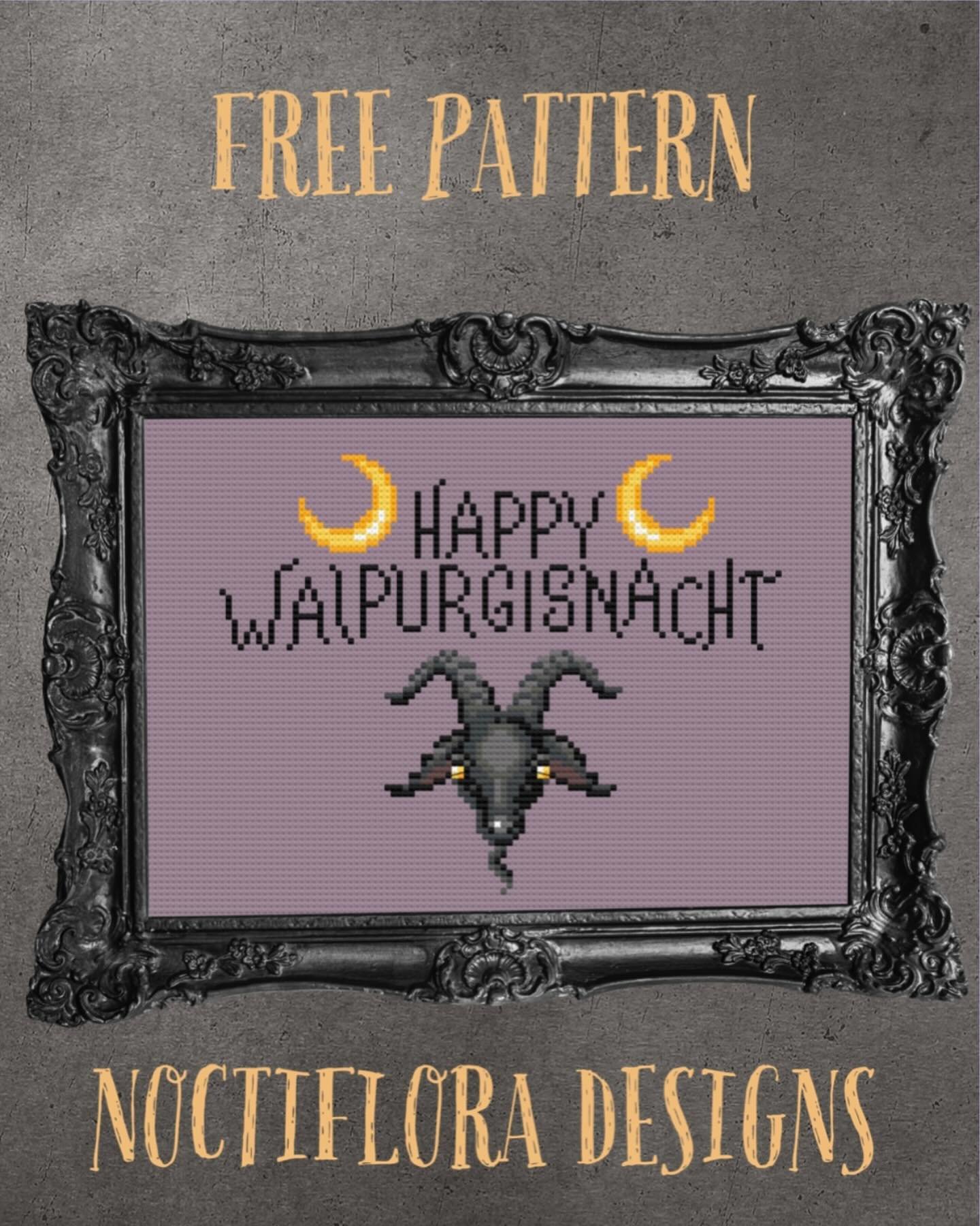 Happy Walpurgisnacht and Halfway to Halloween 👻🦇🐈&zwj;⬛

#noctifloradesigns #freecrossstitchpattern #crossstitch #witchycrafts #witchycrossstitch #craftywitch #stitchwitch #stitchcraft #pagancrossstitch #pagancrafts #xstitch #xstitching #crossstit