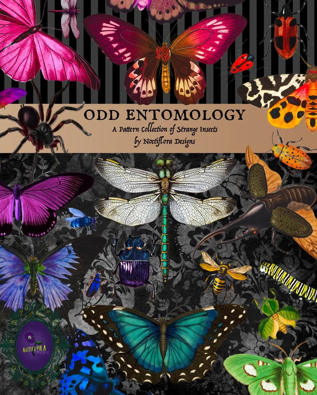 Announcing my brand new Patreon page!

I create botanical cross stitch designs and artwork with a spooky twist. This year (2026) I am offering the &ldquo;Odd Entomology&rdquo; cross stitch pattern collection, all about weird insects in a full rainbow