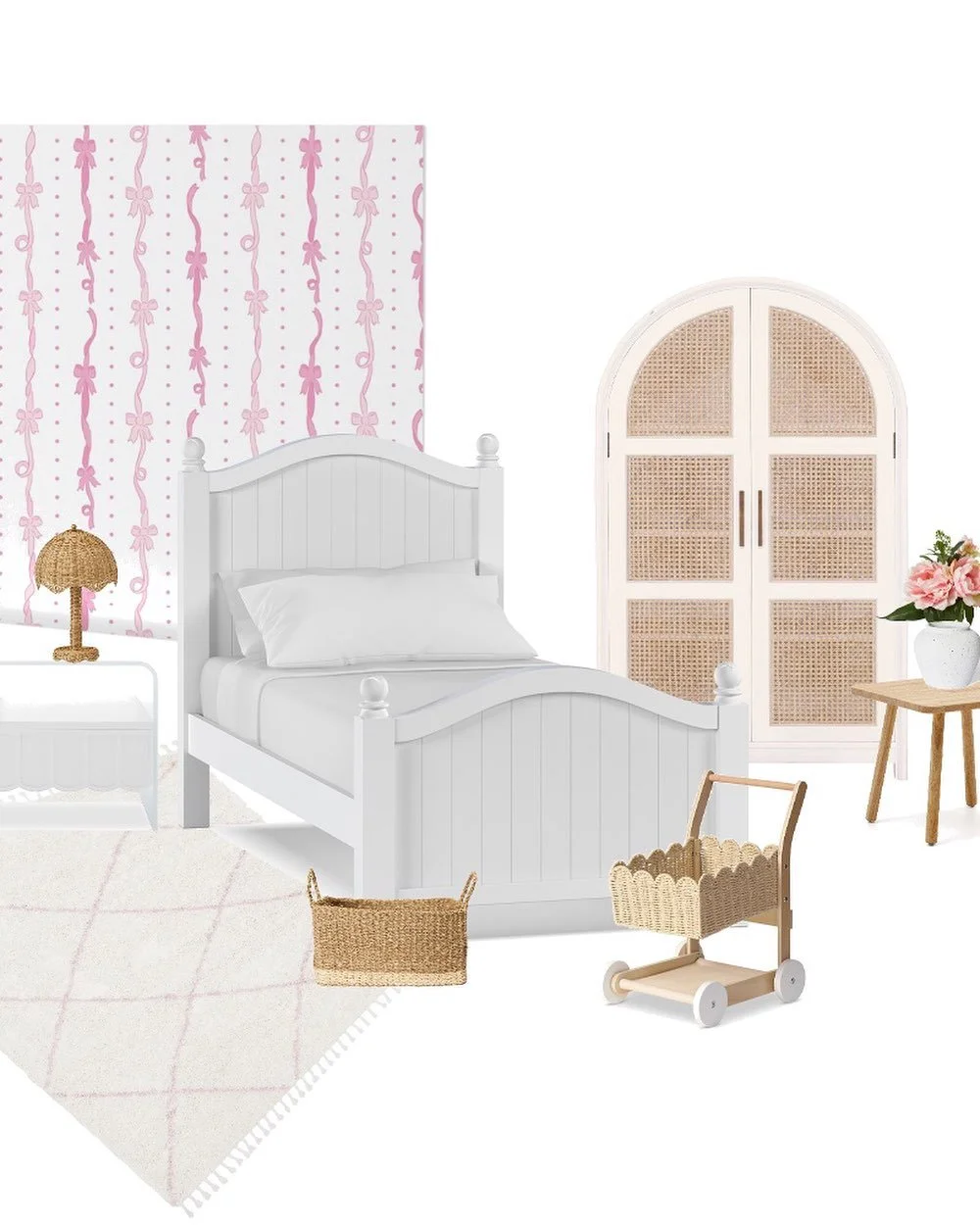 Pink bow wallpaper for a sweet little girl bedroom 🎀 

Click the link in my bio to shop wallpaper and fabric @thimbleberry_cottage

#thimbleberrycottage #pinkbows #pinkandwhite #coquette #classicwallpaper #cottagecore #vintagewallpaper #girlywallpap