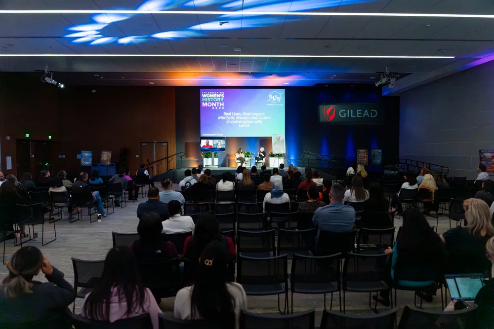 Panel audience at a corporate event
