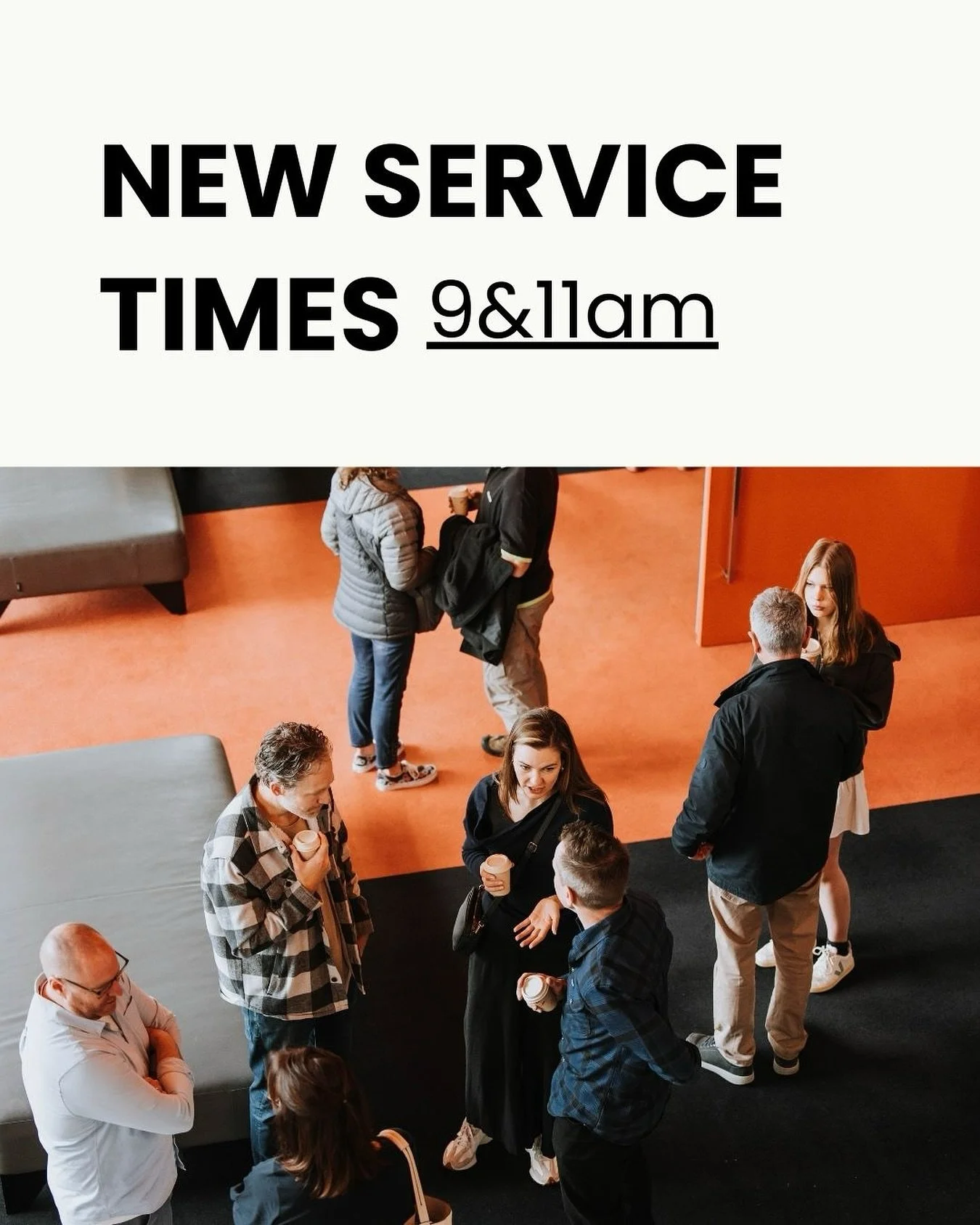 We&rsquo;re growing and making room! 🙏🏻 ⛪️ 

Join for worship this Sunday morning at one of our new service times 9&amp;11am. ⏰ 

Children&rsquo;s ministry is available at both services by our fantastic @one._kids team!

The 5.30pm service will sti