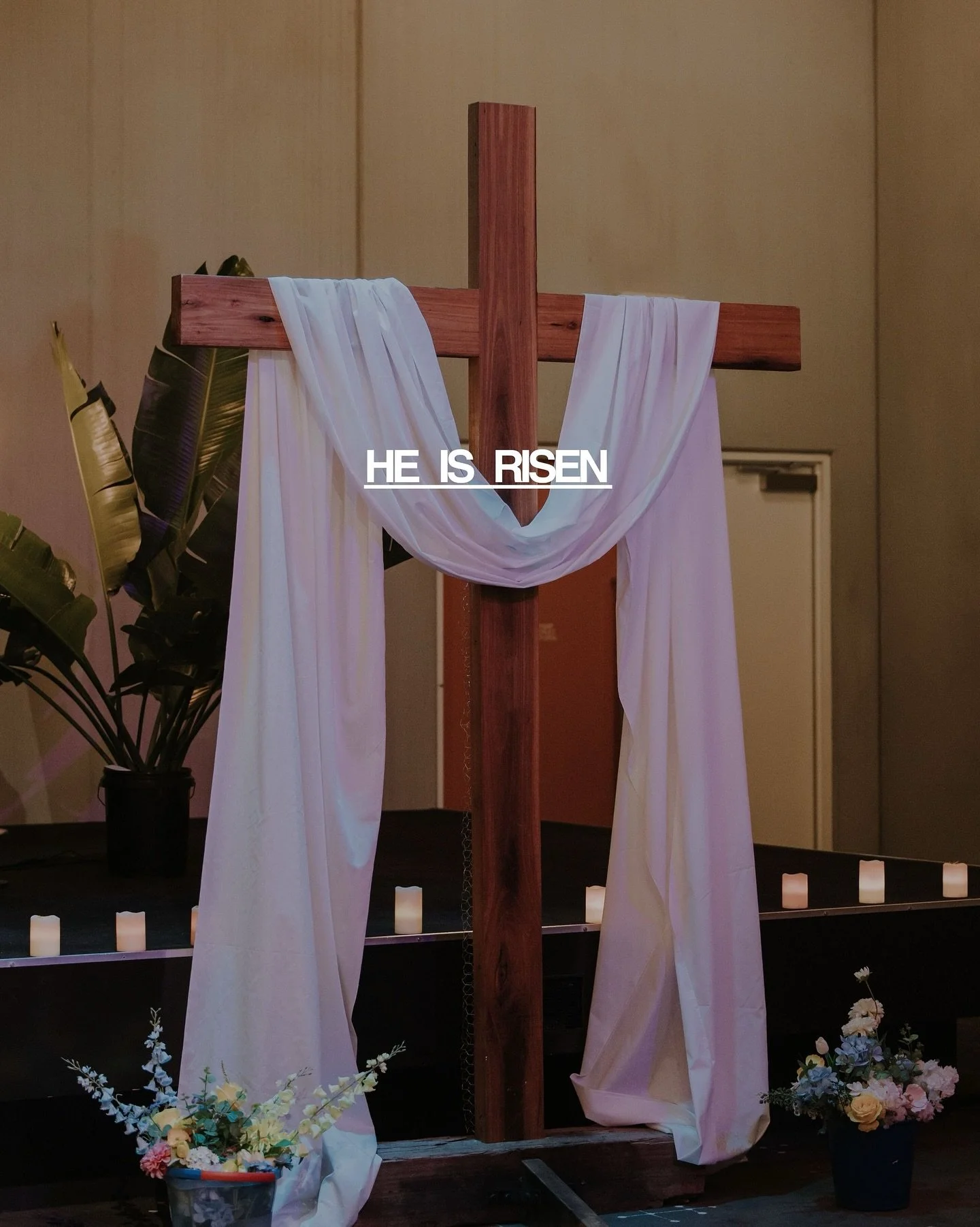 The grave is empty 
Death is defeated 
Hope is alive again 

&ldquo;He is not here; he has risen, as he said.&rdquo; - Matthew 28:6