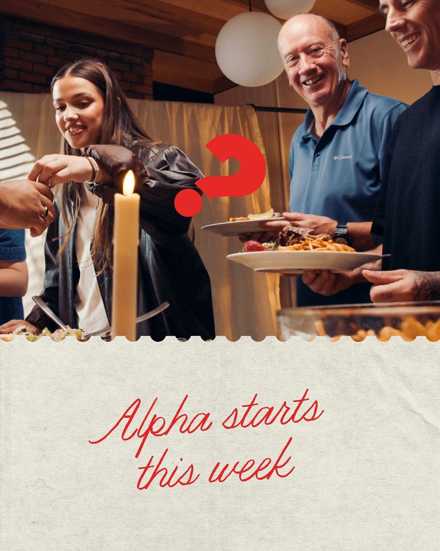 The Alpha course will be starting THIS Tuesday at 7pm! 

If you, or someone you know are interested in exploring faith, life and meaning this is a fantastic course to be part of! 

We will be meeting every Tuesday at 7pm for 9 weeks at One Church. Th