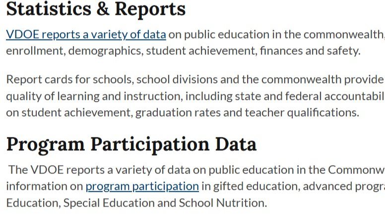 Virginia Department of Education (VDOE)