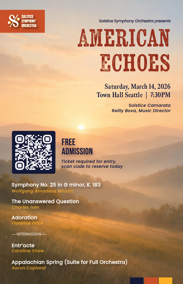 American Echoes - Solstice Spring 2026 Concert Poster