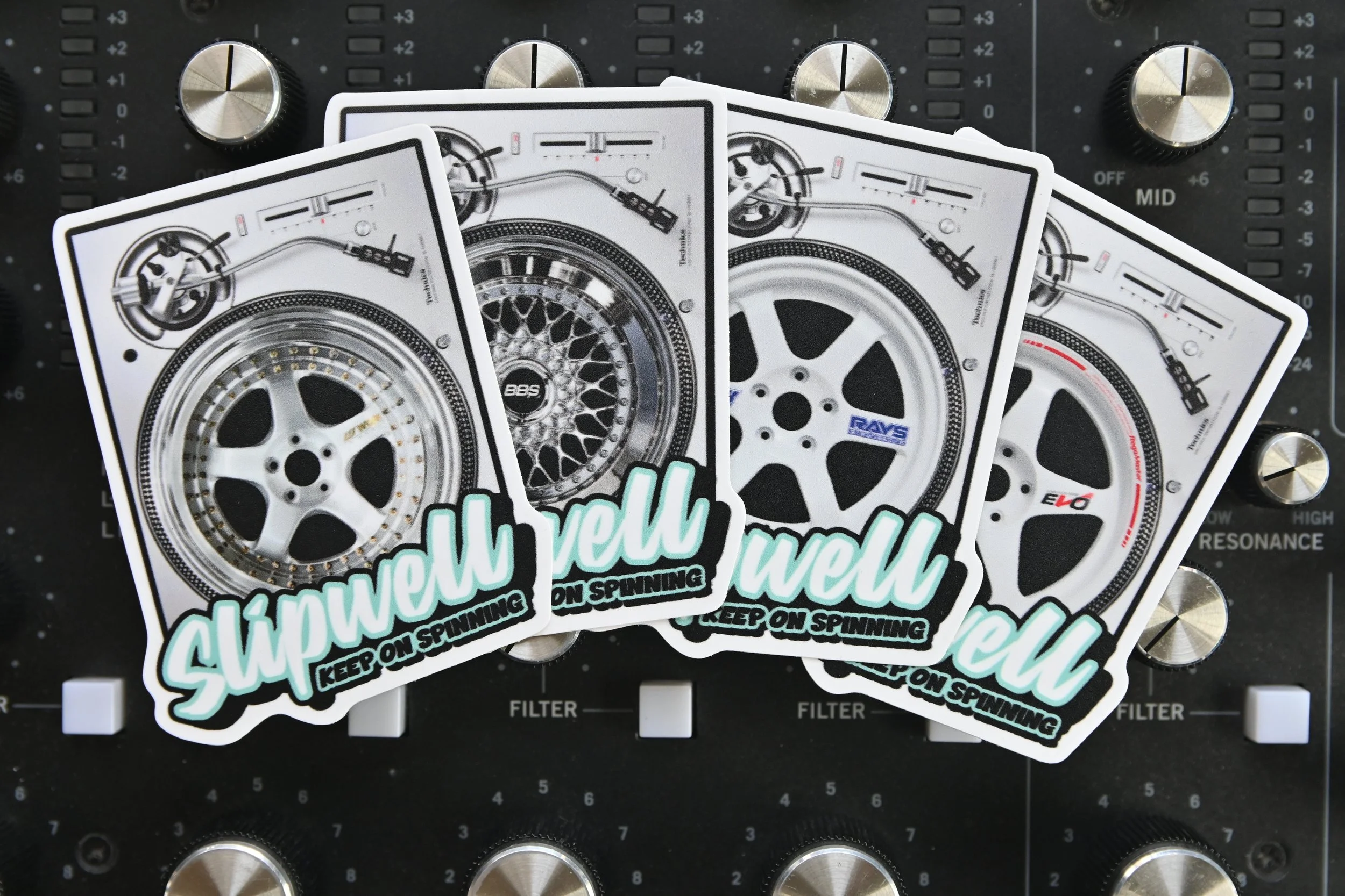 Technics SL1200 x Wheel 4 Pack — Slipwell