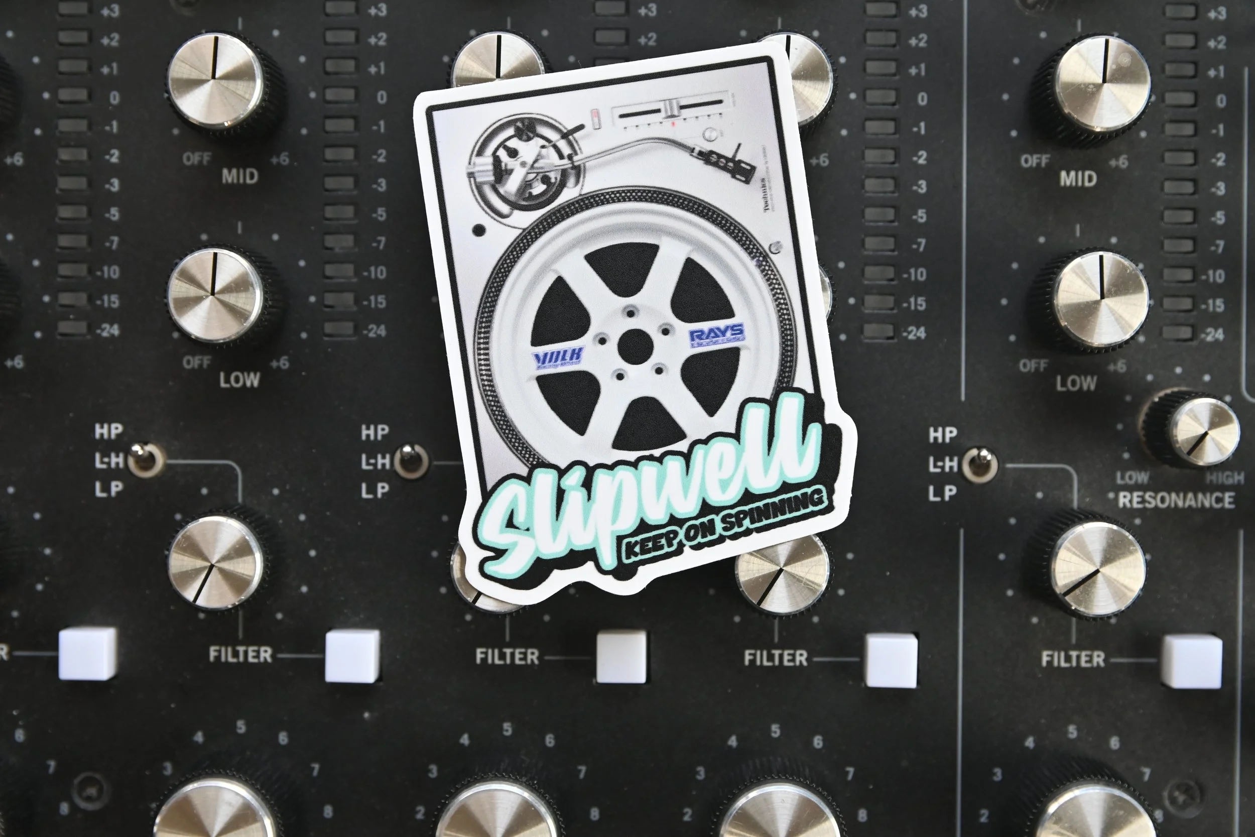 Technics SL1200 x Volk TE37 Decal