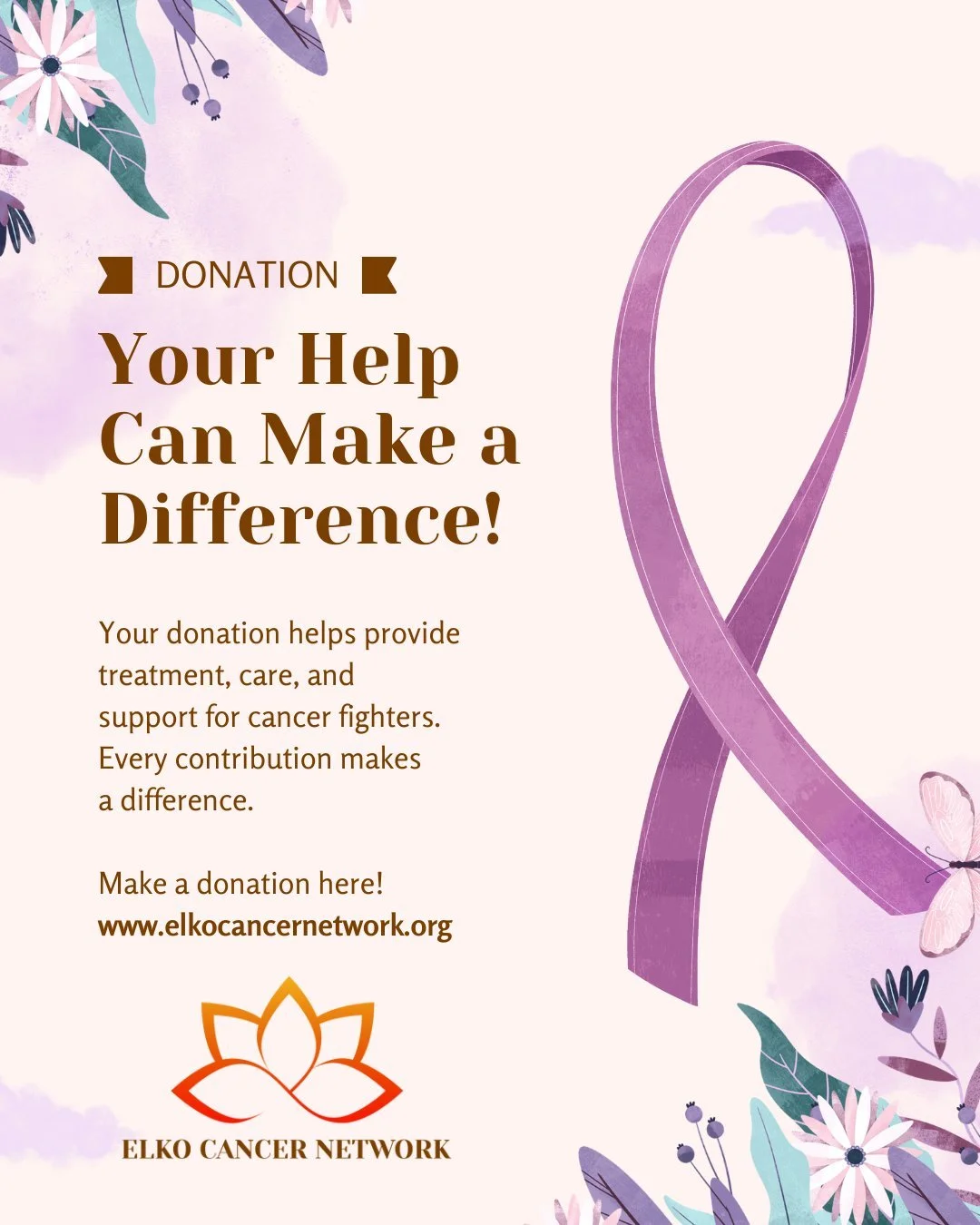 Together, we can light the way 🔆
Every contribution to Elko Cancer Network&mdash;big or small&mdash;provides essential support for treatment, transportation, and care for local cancer fighters. Your donation today truly matters. 🙏 
Visit the link i