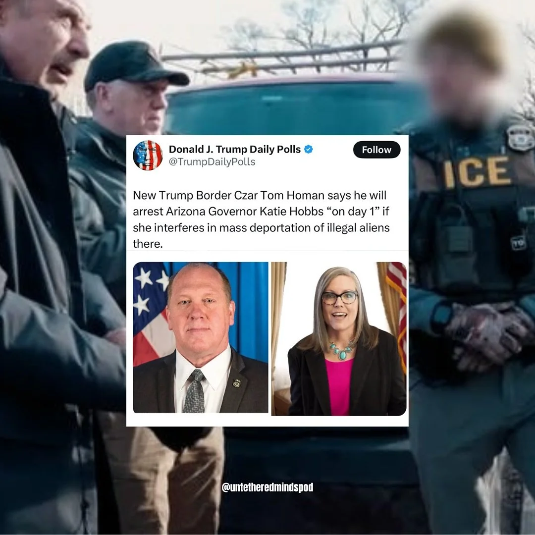 Ohhhh noo, what a shame it would be if Katie Hobbs was overruled and our great state of Arizona was secured at our southern border 🙌🏼🫡 We salute you Tom Homan 🇺🇸 

POLL: Do you support the efforts currently being made to remove illegal immigrant