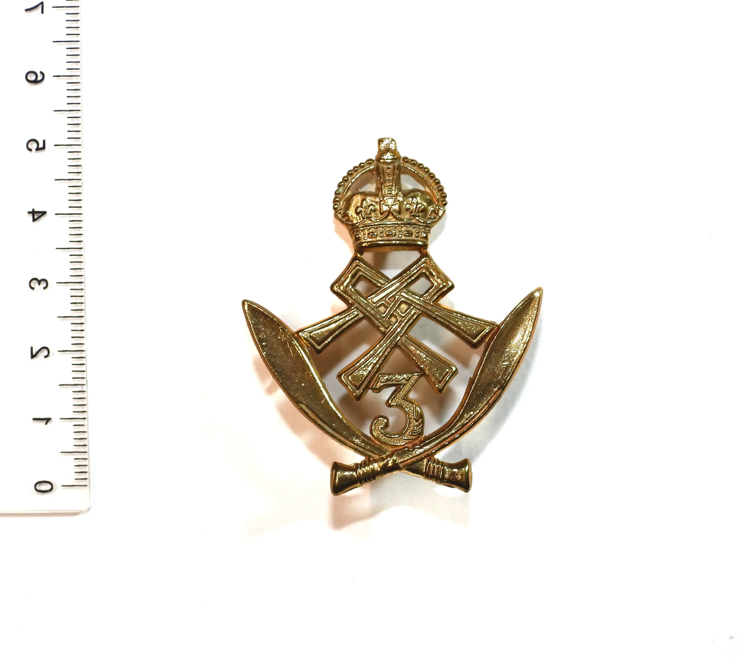 3rd Queen Alexandra's Own Gurkha Rifles Cap Badge. United Kingdom.
