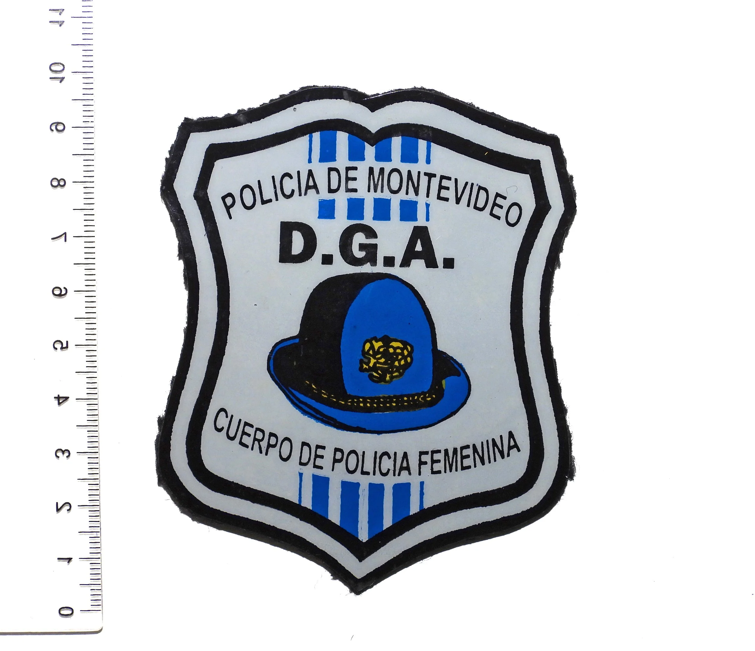 Montevideo Women's Police Corps, G.D.A. Patch. Uruguay Police.