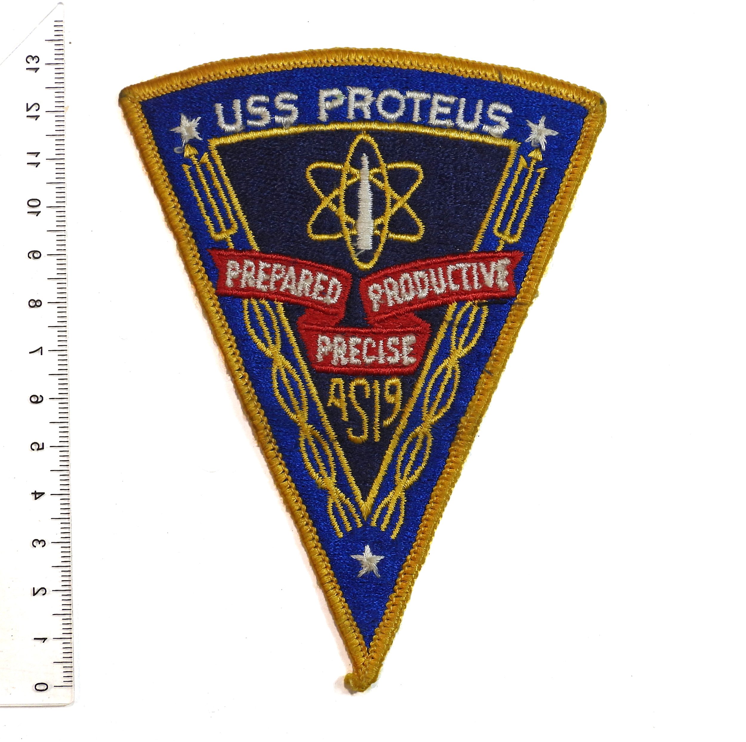 United States Navy USS Proteus AS19 Submarine Tender Patch.