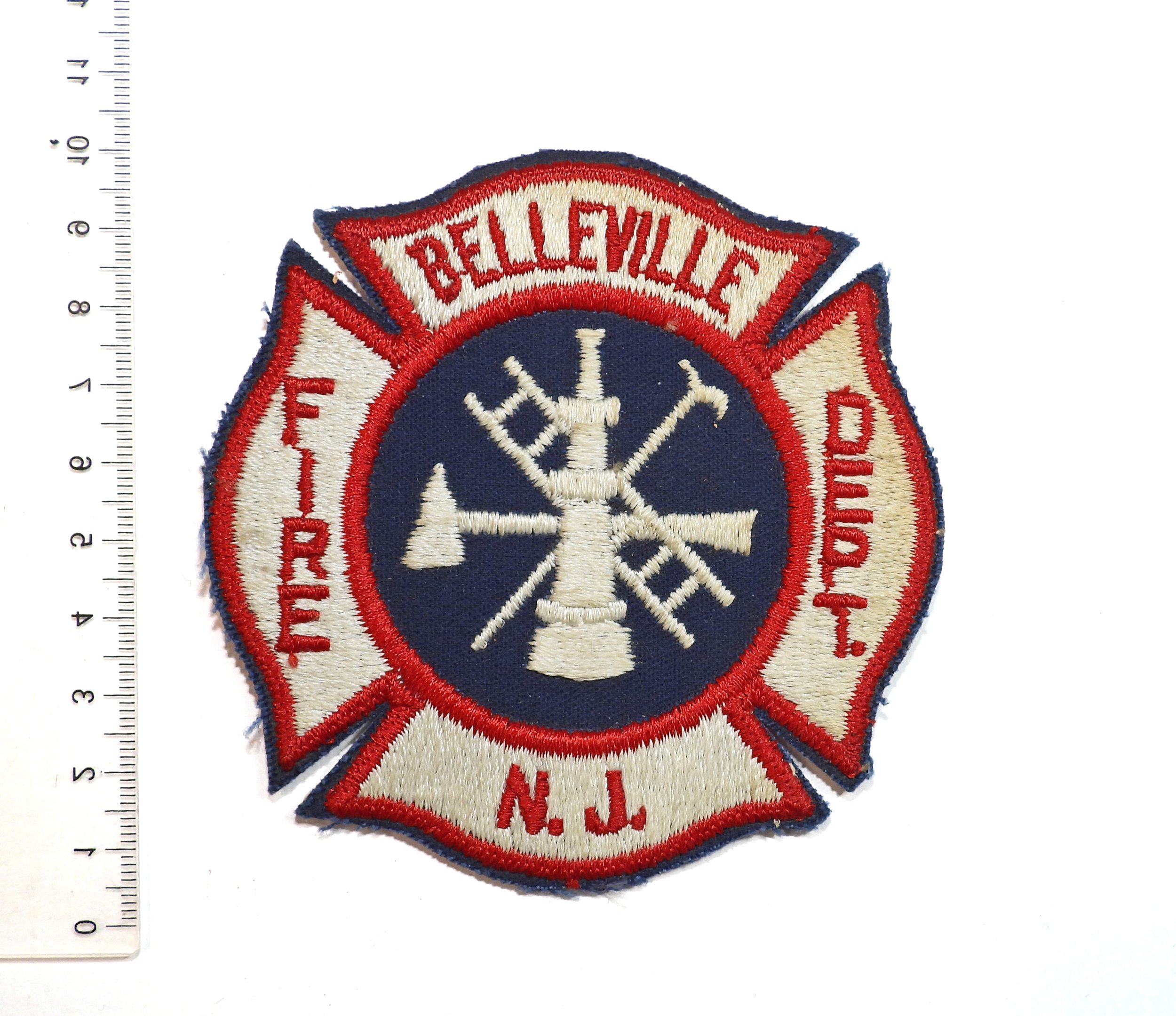 Belleville Fire Department (BFD) Patch. New Jersey, United States.