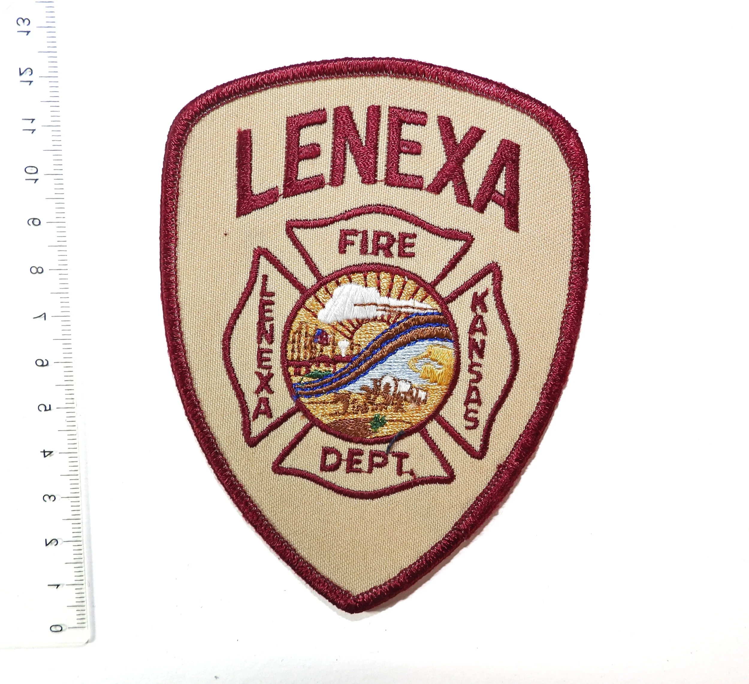 Lenexa Fire Department Patch. Kansas, USA.