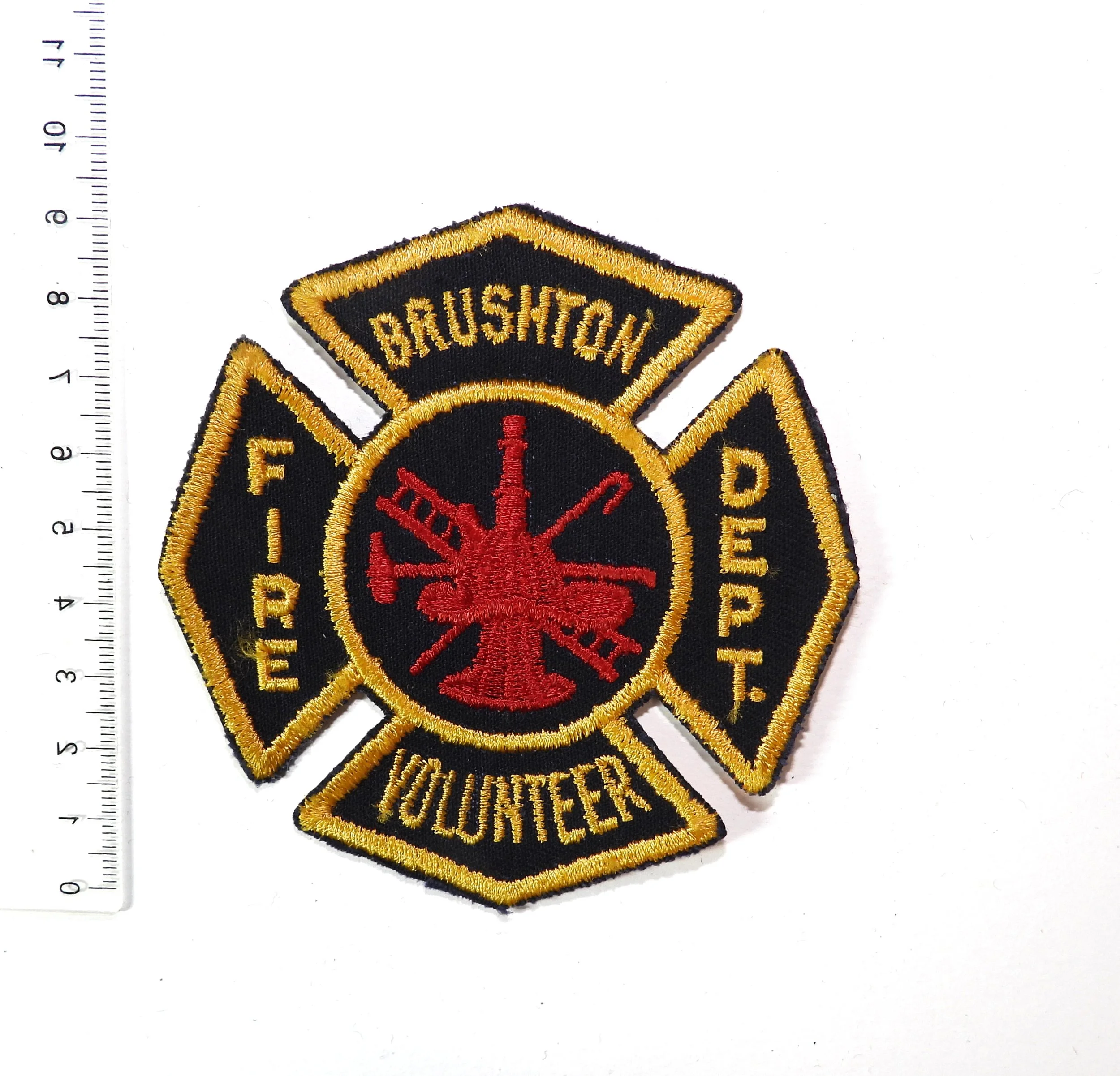Brushton Volunteer Fire Department Patch. New York, USA.