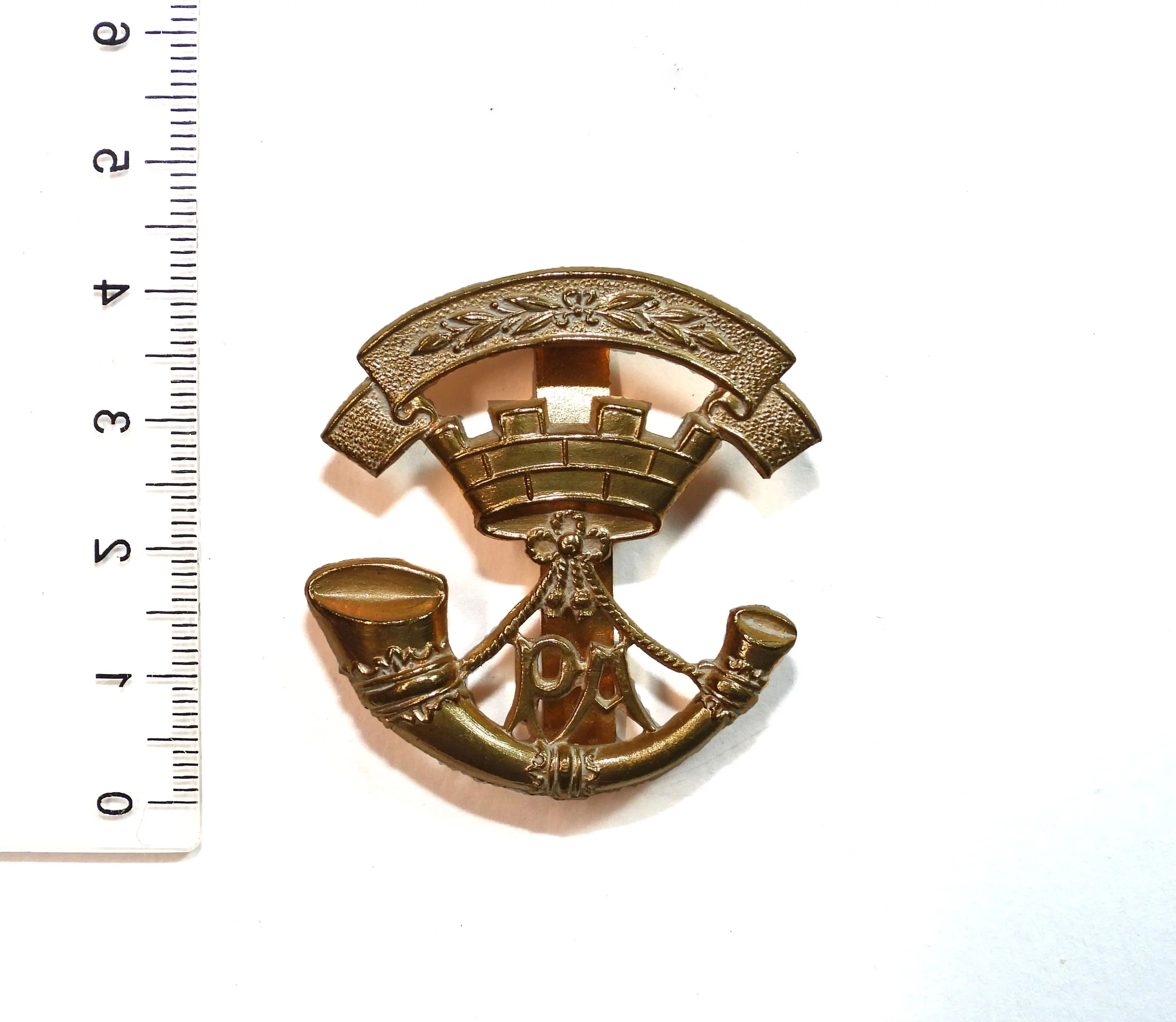 Somerset Light Infantry (Prince Albert's) 3rd (Militia) Battalion brass Cap Badge. United Kingdom.