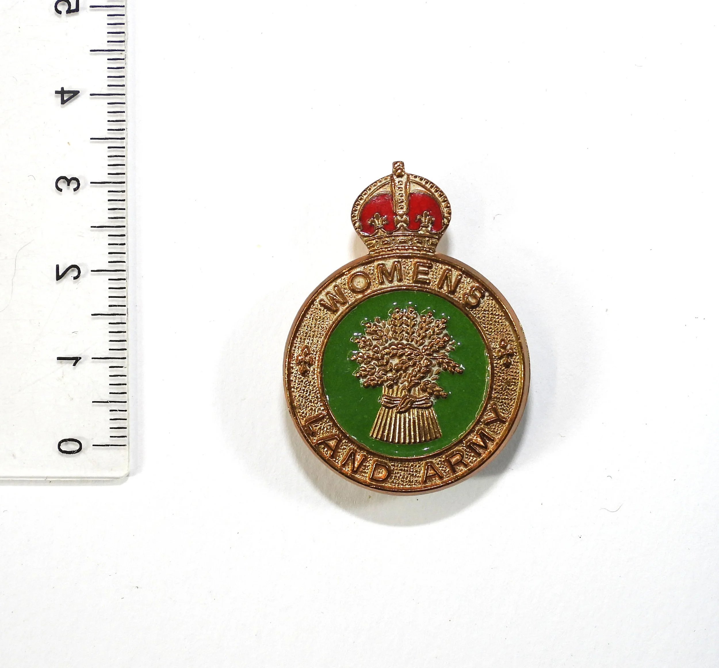 Women's Land Army Badge. United Kingdom.