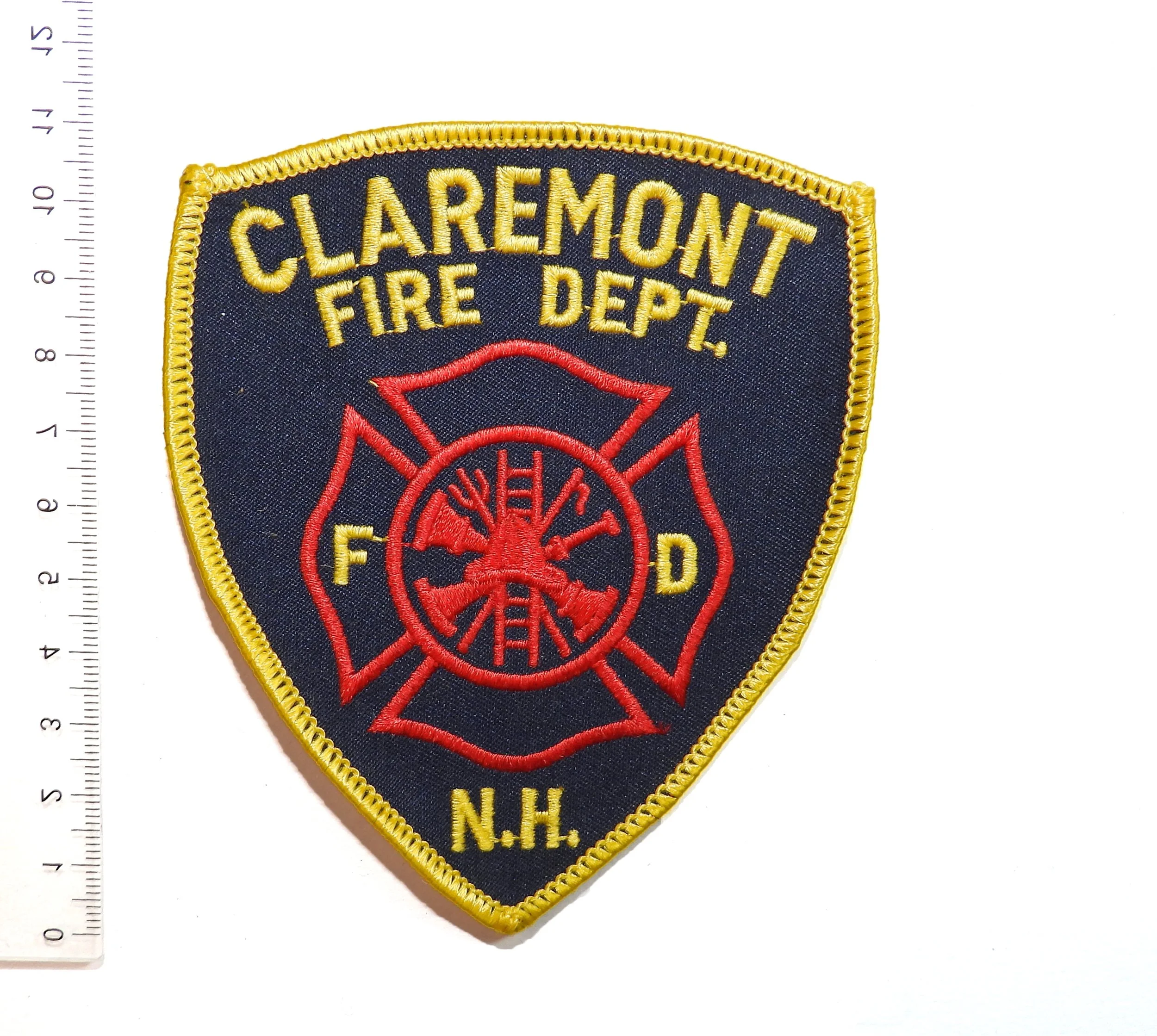 Claremont Fire Department Patch. New Hampshire, United States.