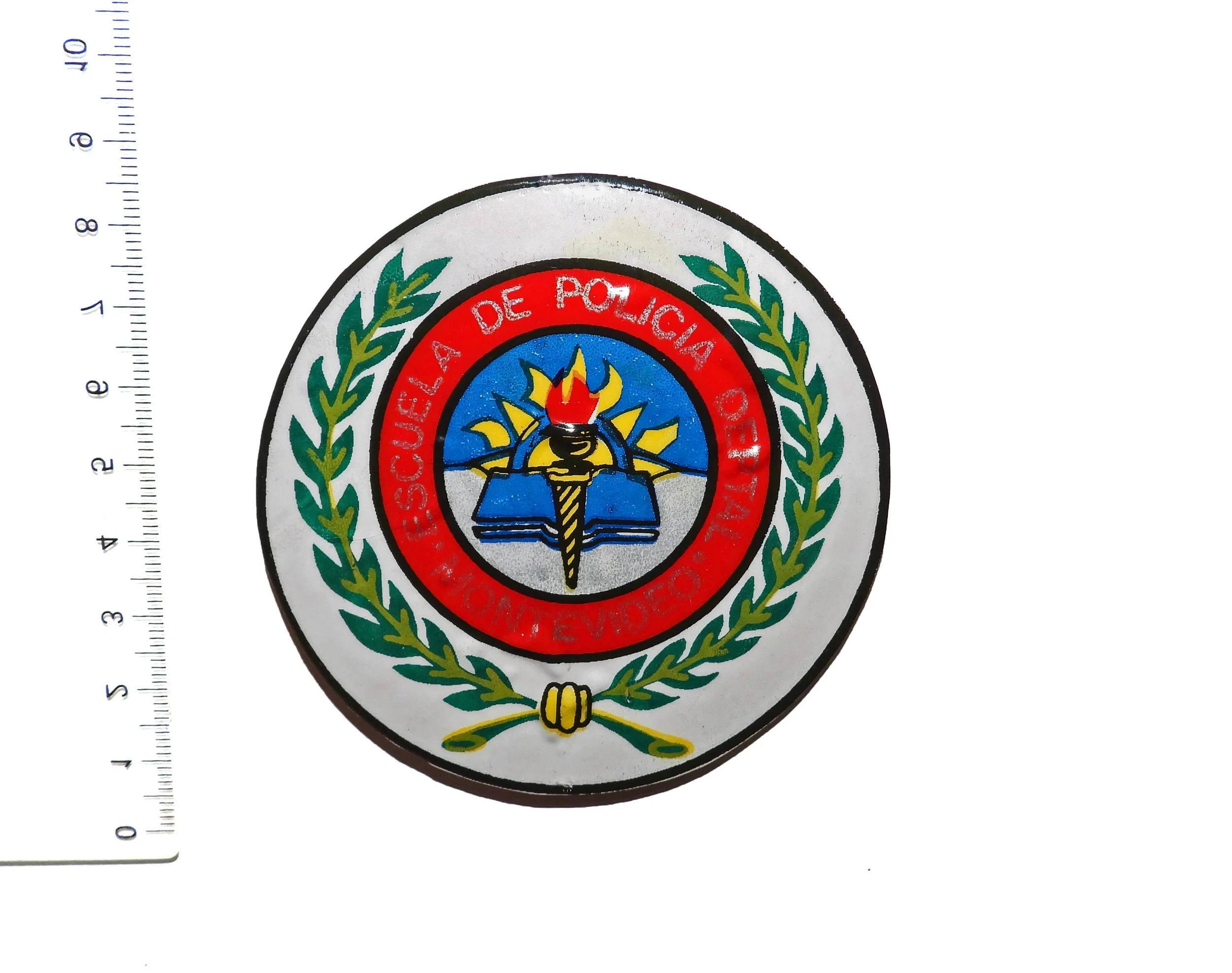 Montevideo Departmental Police School Patch. Uruguay Police.