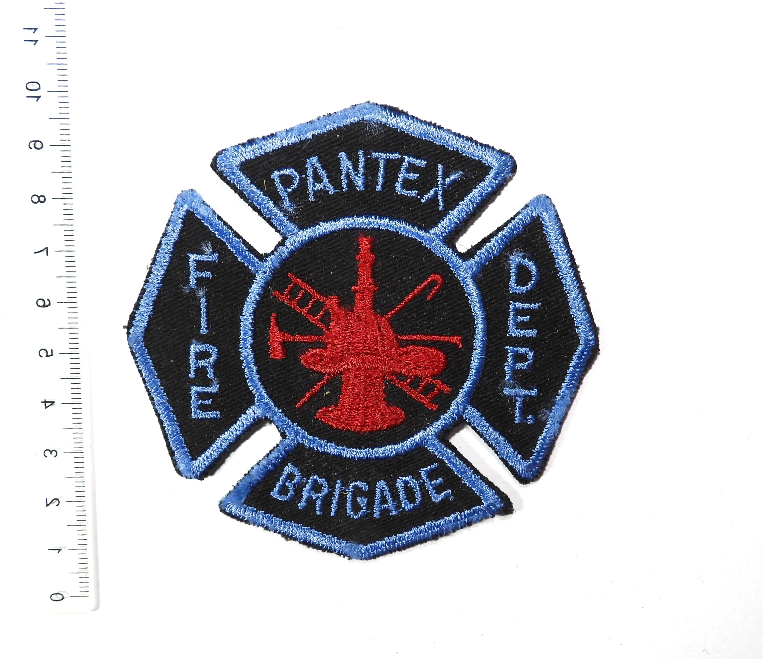 Pantex Fire Brigade Department Patch. Nuclear Facility, Texas, USA.