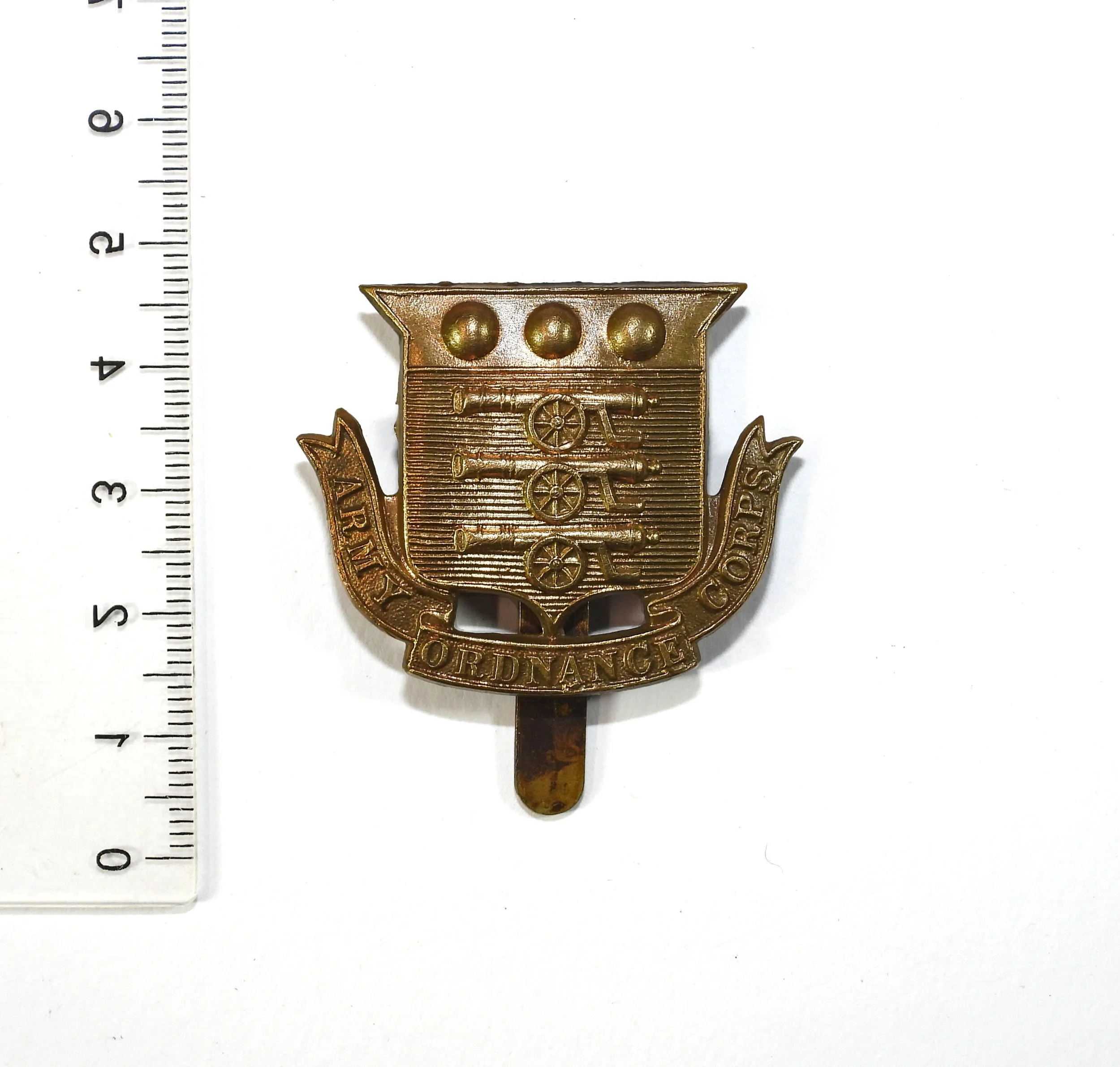 Army Ordnance Corps Cap Badge. British Army, United Kingdom.