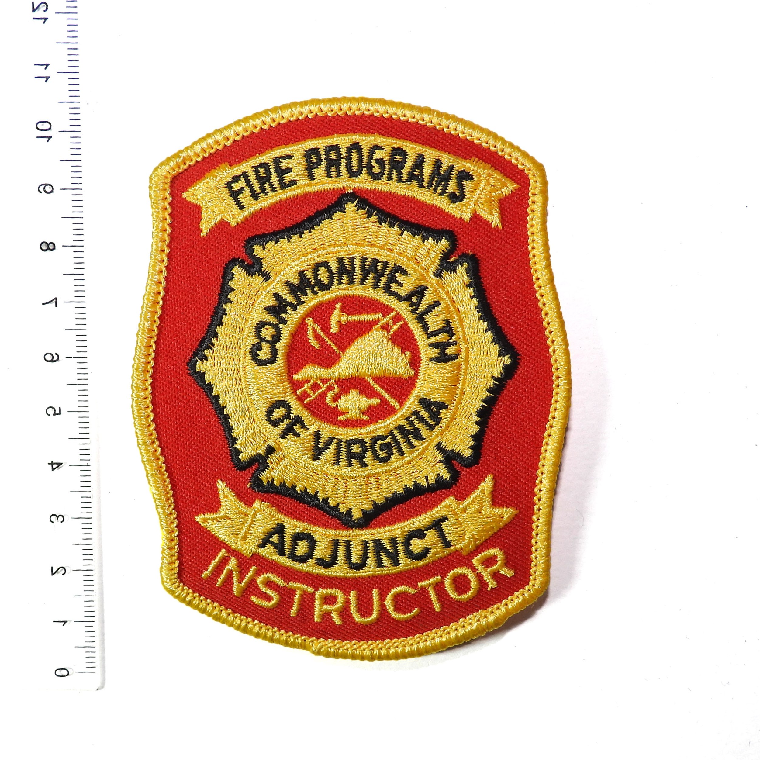 Virginia Fire Programs Adjunct Instructor Patch. Virginia, USA.