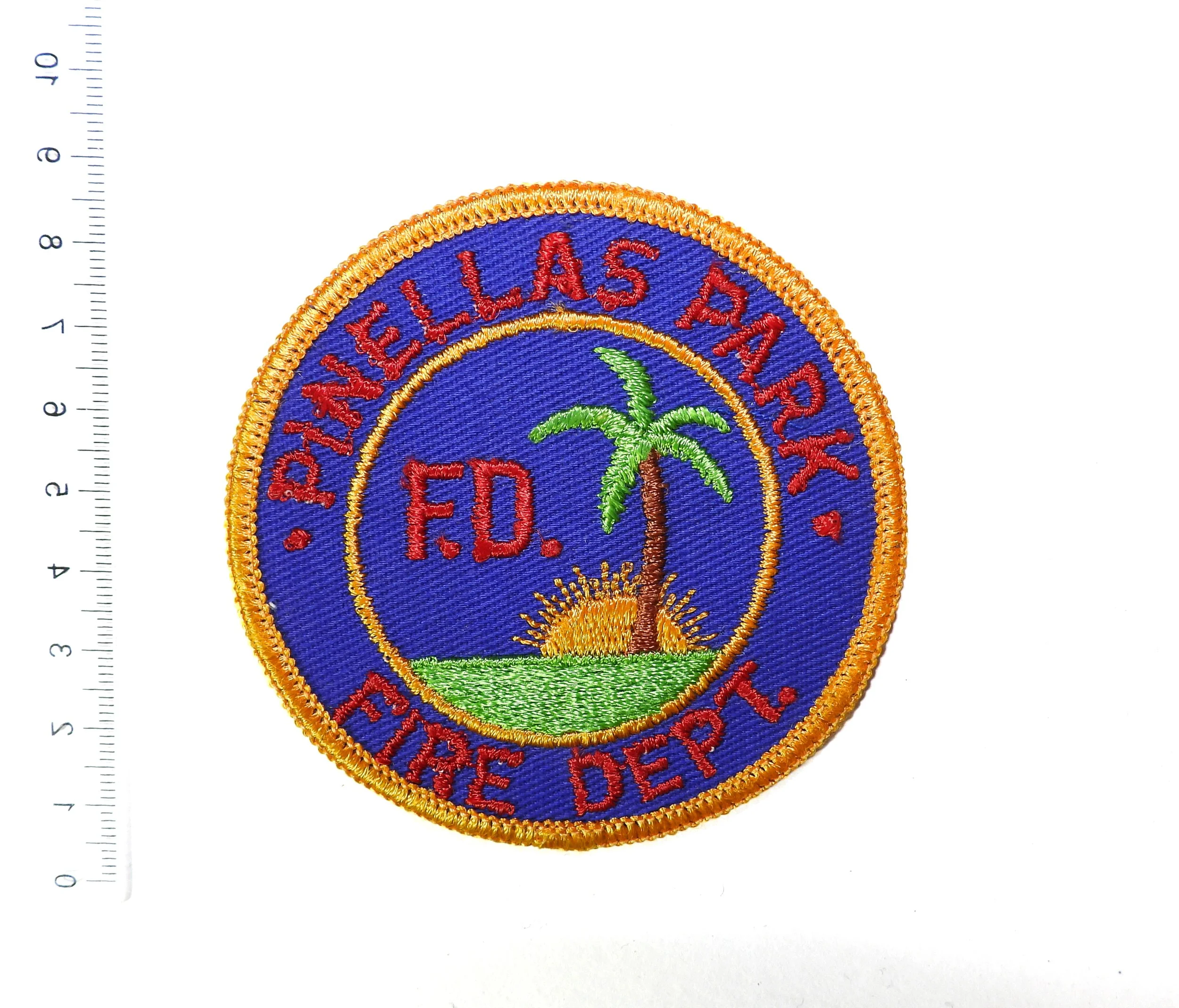 Pinellas Park Fire Department Patch. Florida, USA.