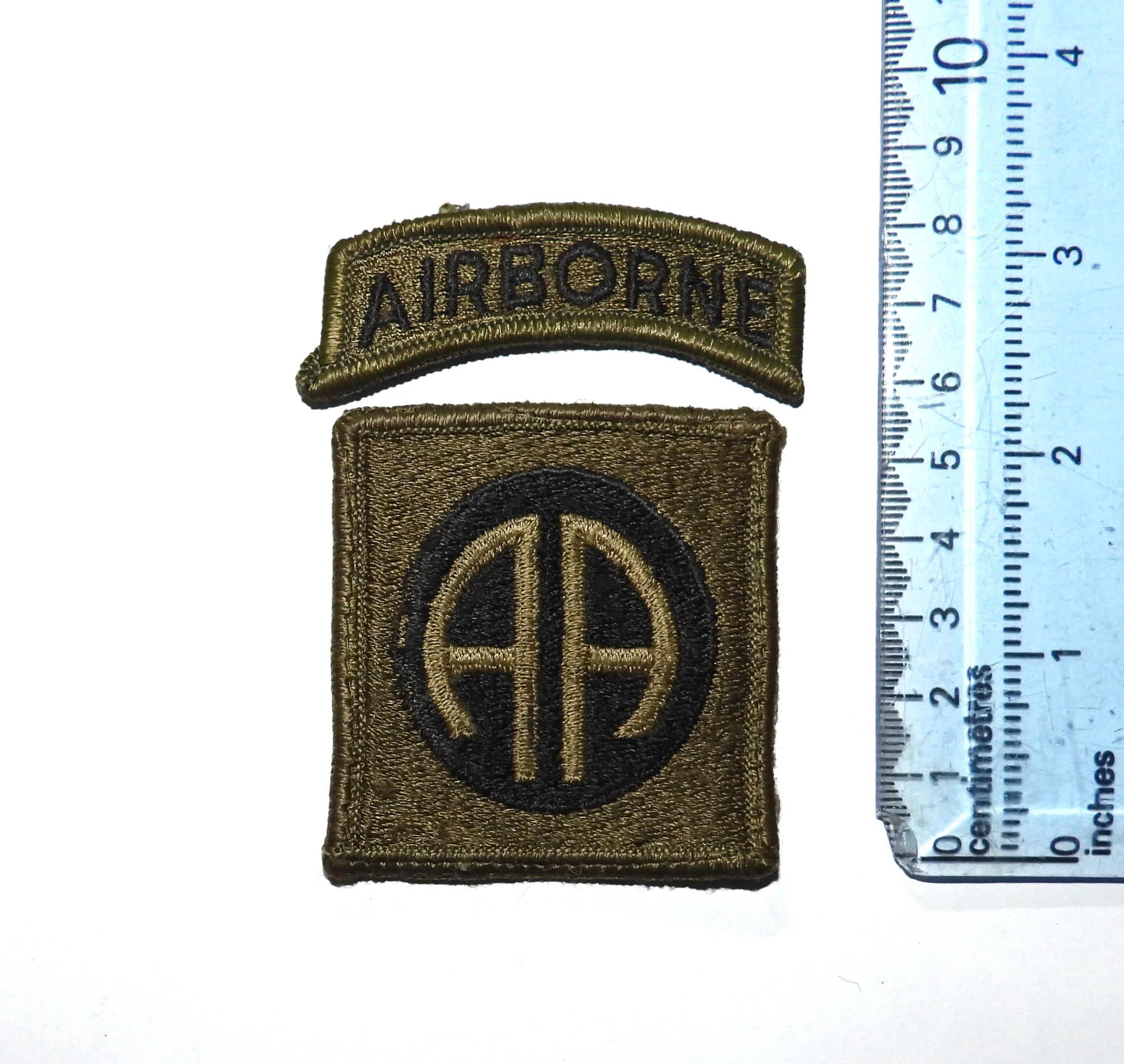 82nd Airborne Division Subdued Patches. United States Army.