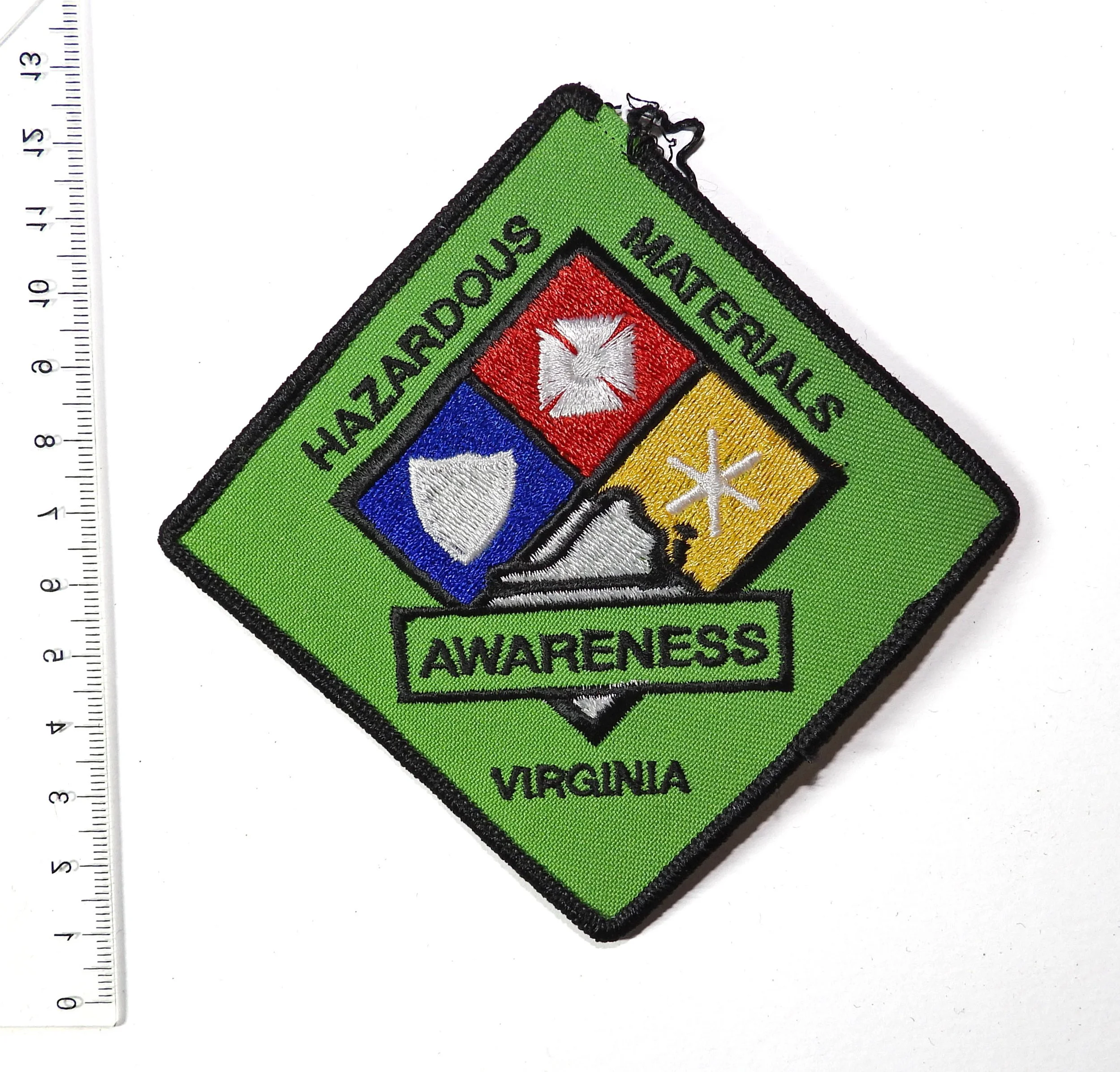 Virginia Hazardous Materials Awareness Patch. Virginia, USA.