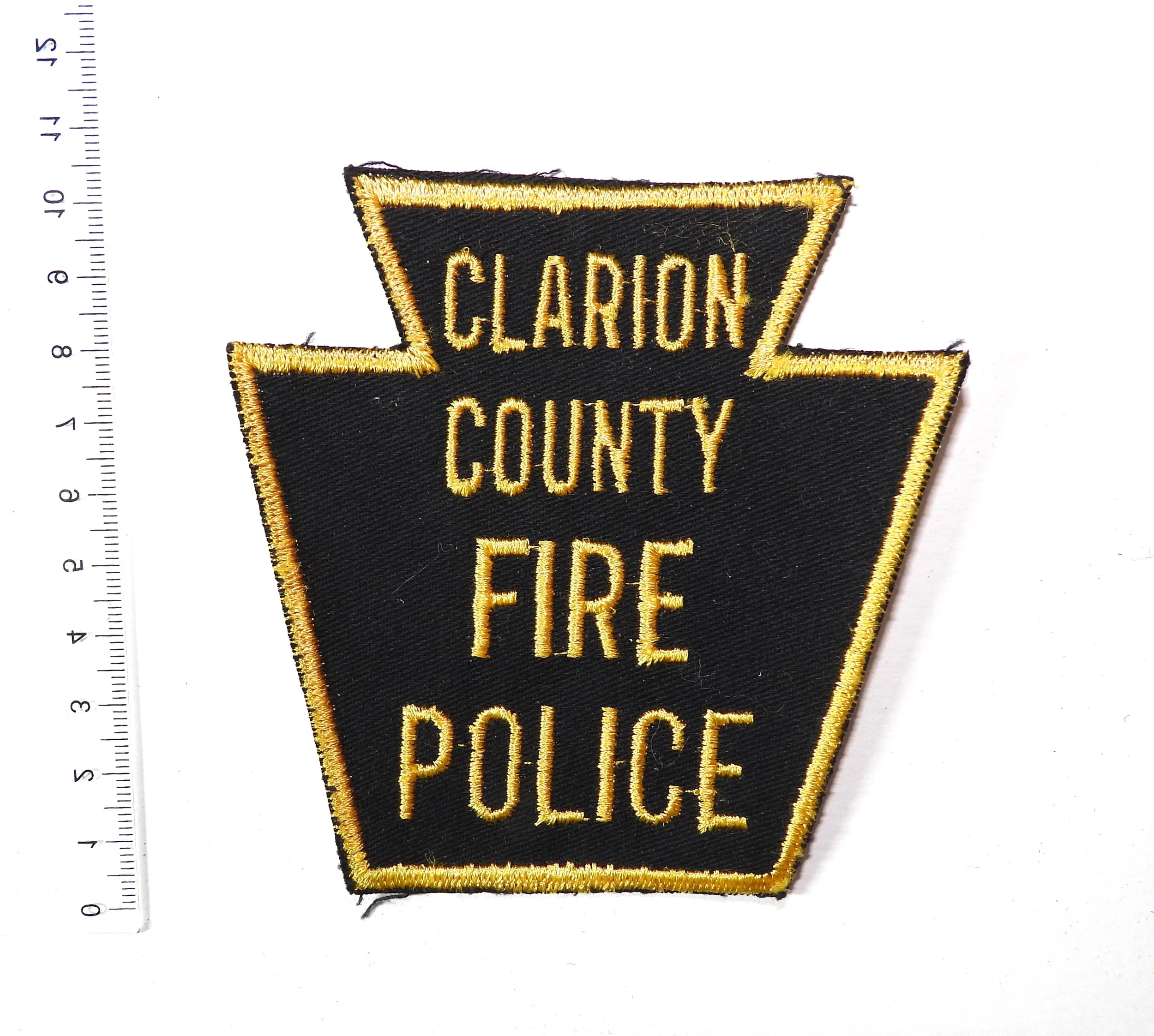 Clarion County Fire Police Patch. Pennsylvania, USA.