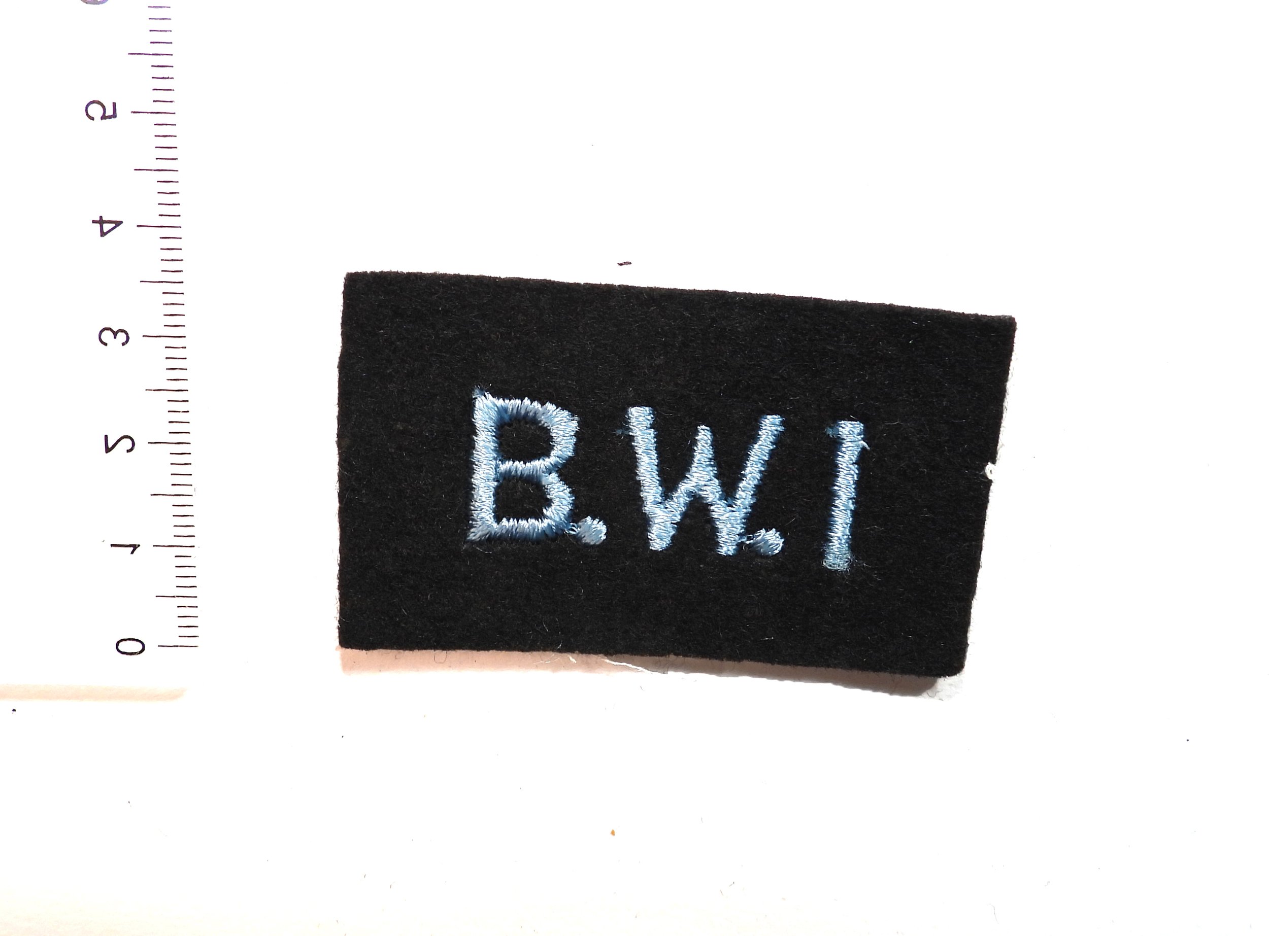 WW2 British West Indies Royal Air Force Nationality Shoulder Title. West Indies.