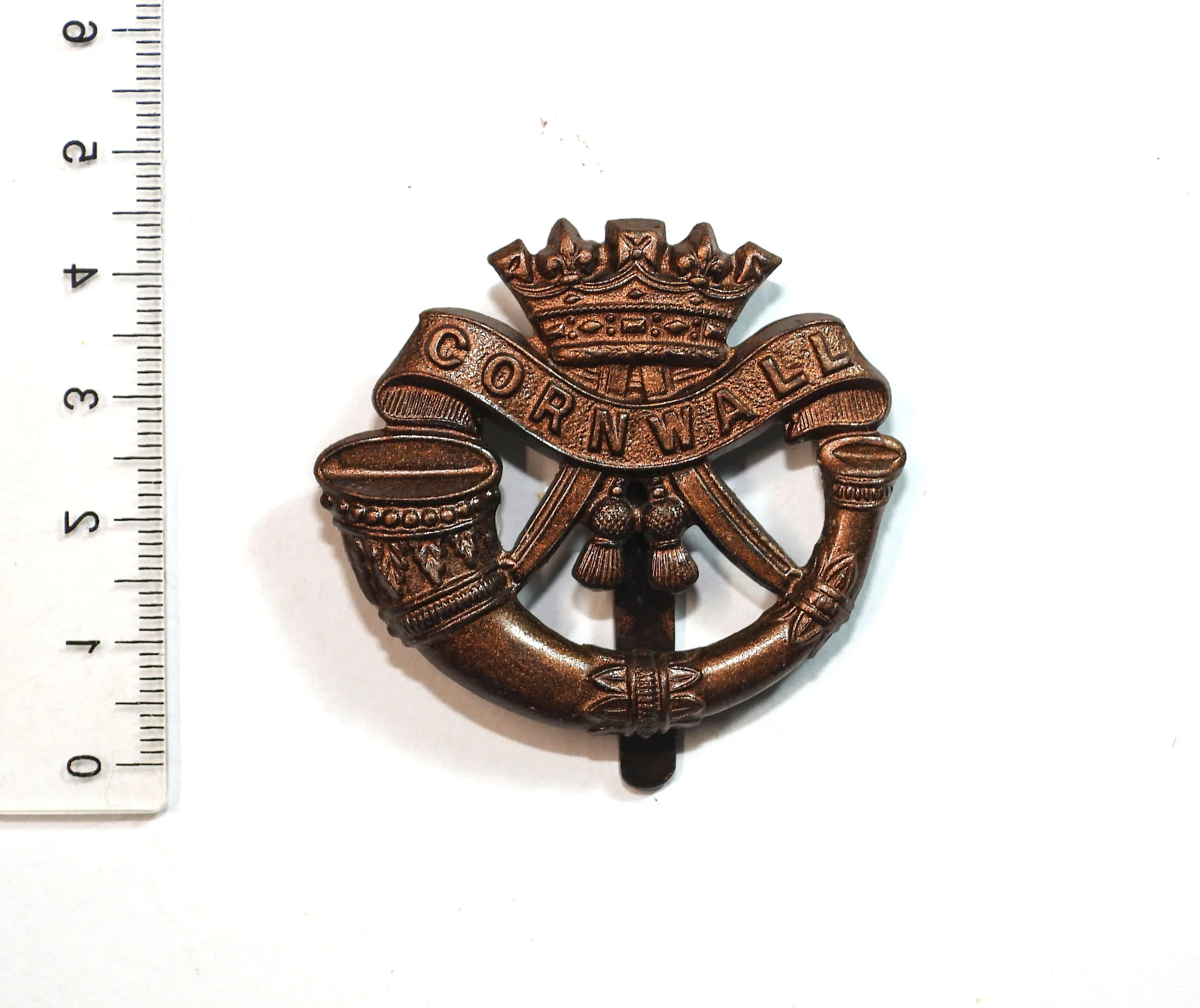 Duke of Cornwall's Light Infantry Officers Cap Badge. United Kingdom.