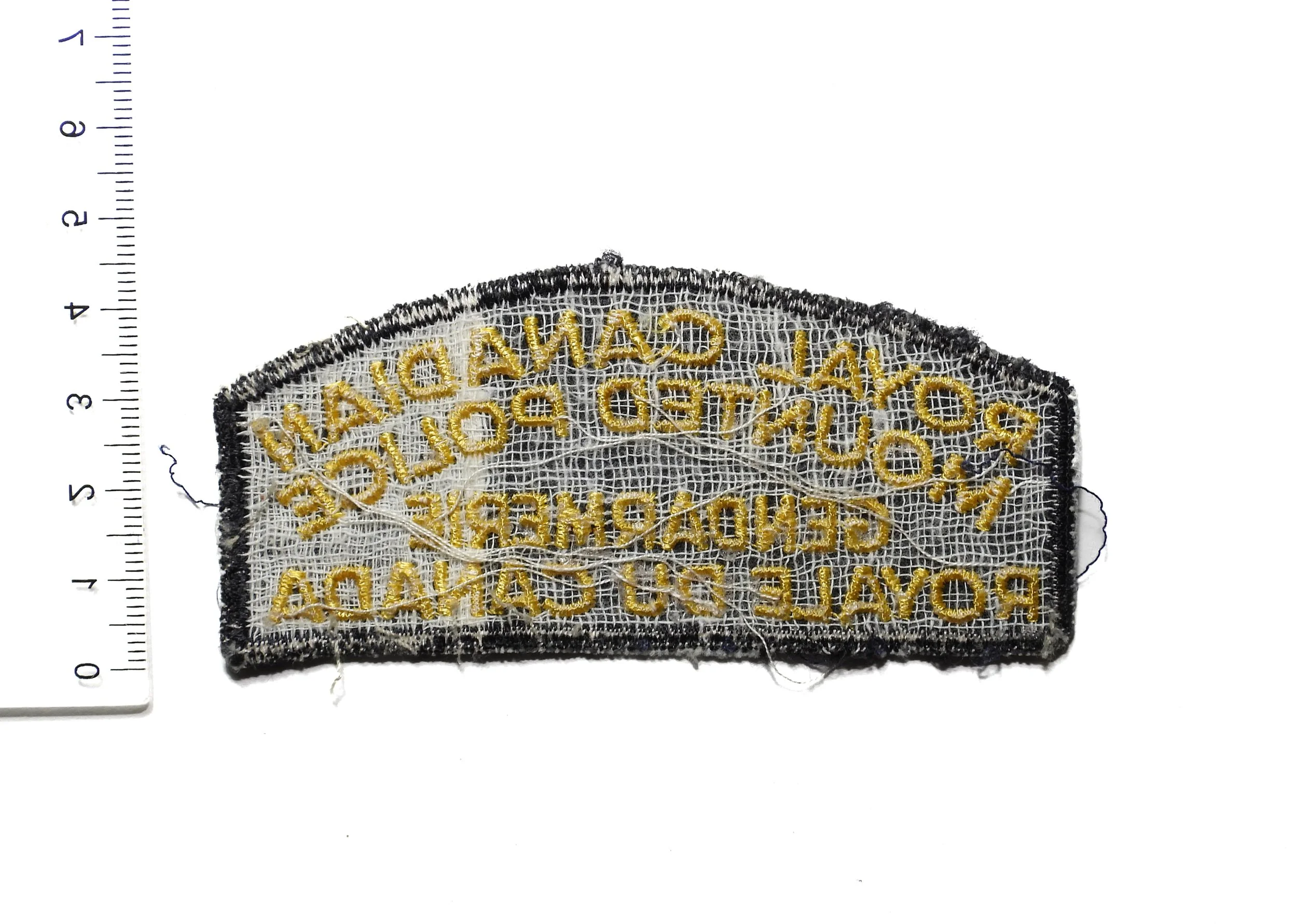 Royal Canadian Mounted Police (RCMP) Shoulder Patch. Pre-1976 ...