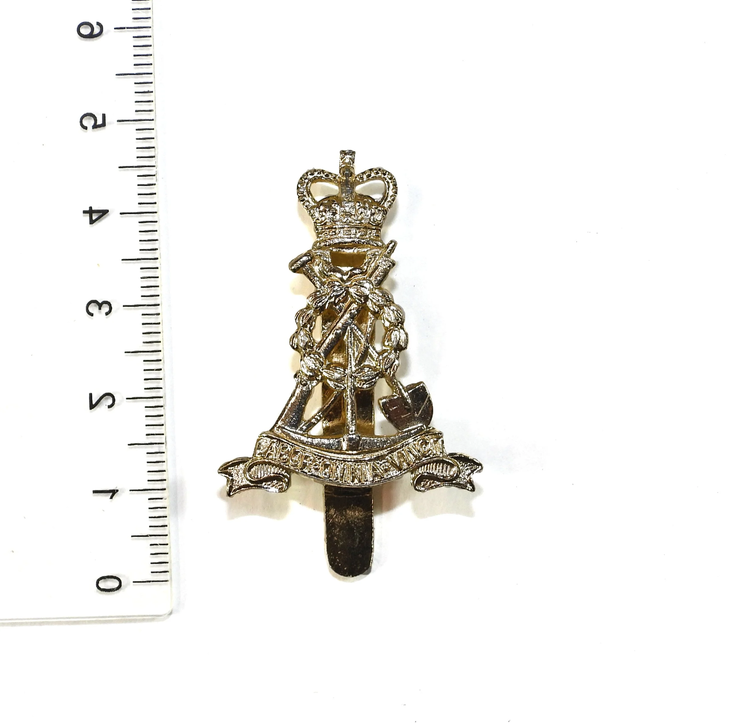 Royal Pioneer Corps Anodised Cap Badge. United Kingdom.