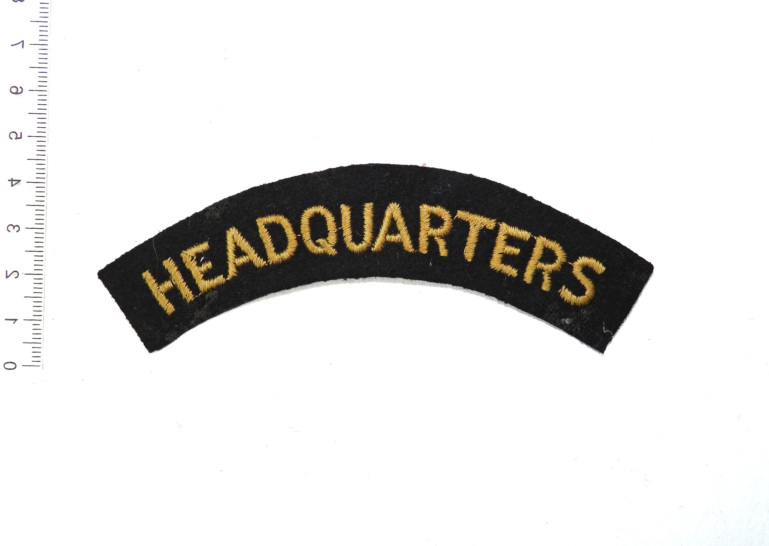 British Civil Defence Corps Headquarters Cloth Shoulder Title. United Kingdom.