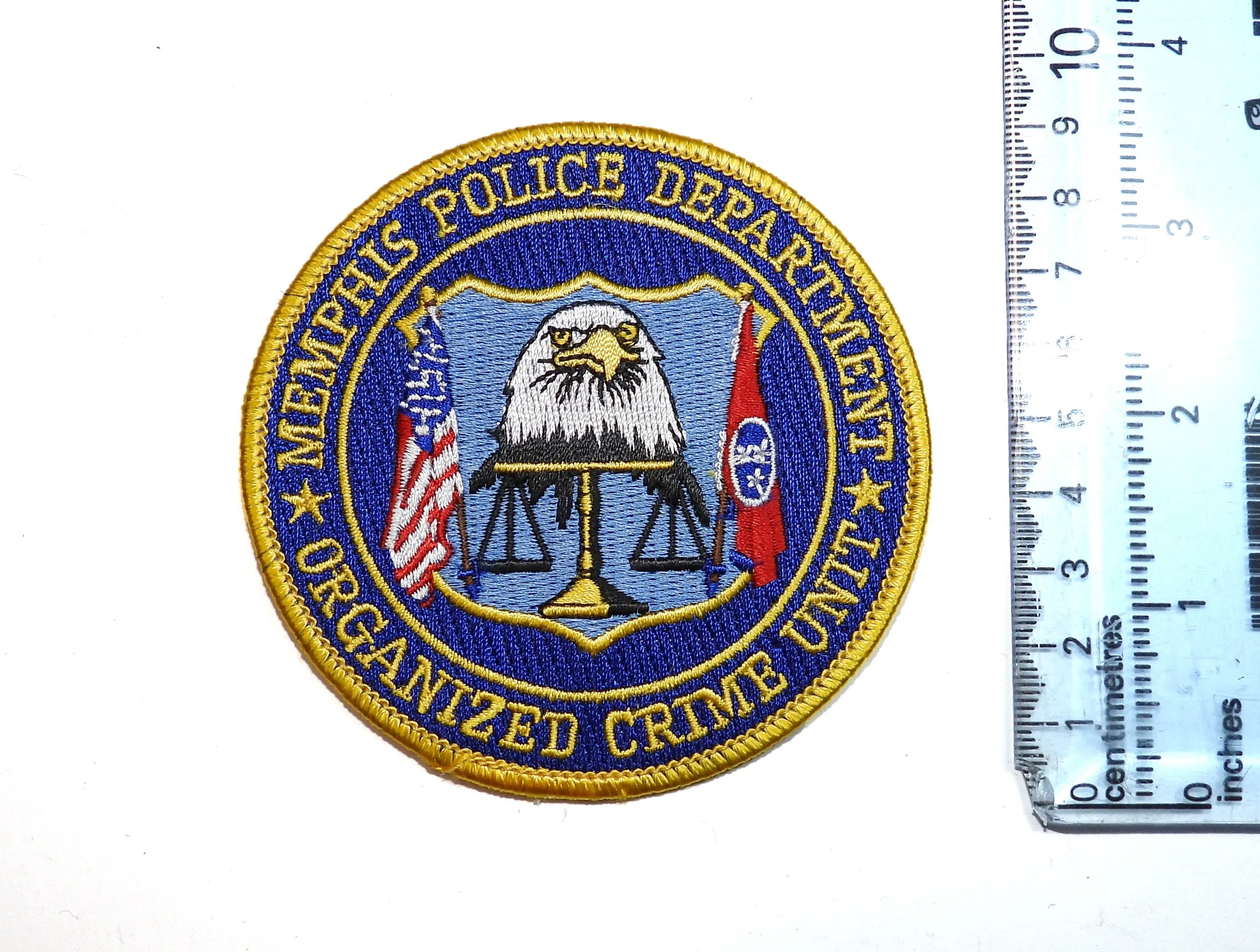 Memphis Police Department Organized Crime Unit Patch. Tennessee, United States.