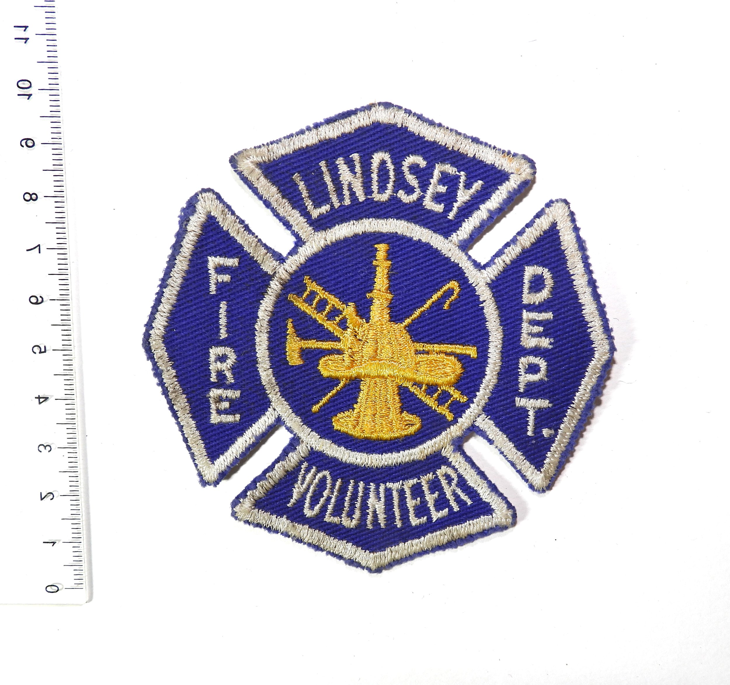 Lindsey Volunteer Fire Department Patch. Ohio, USA.