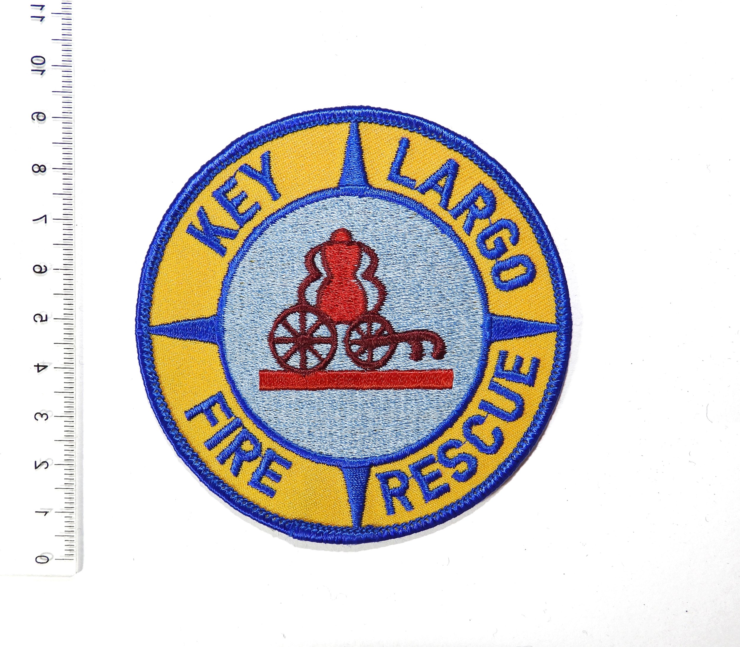 Key Largo Fire Rescue Patch. Florida, USA.