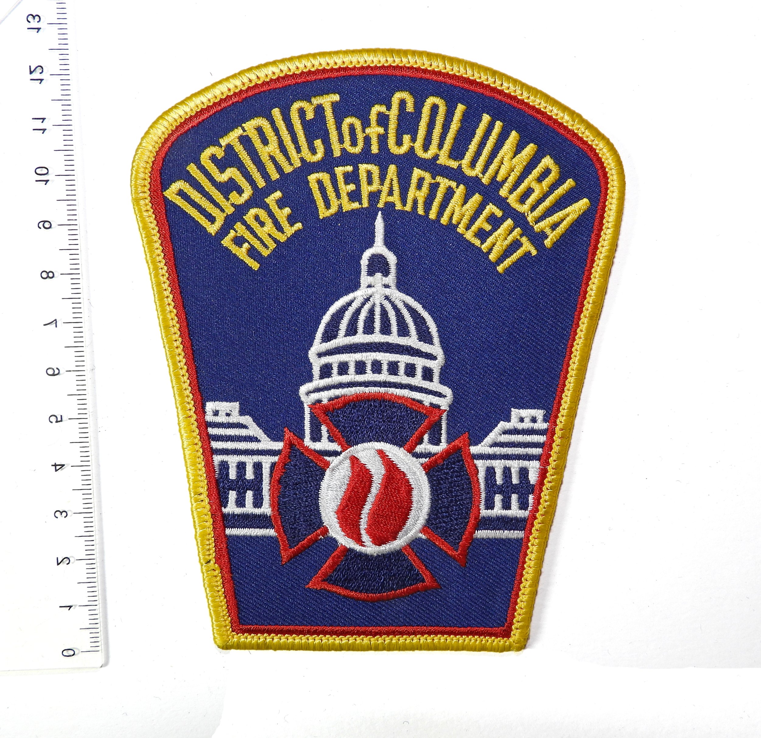 District of Columbia Fire Department Patch. District of Columbia, USA.